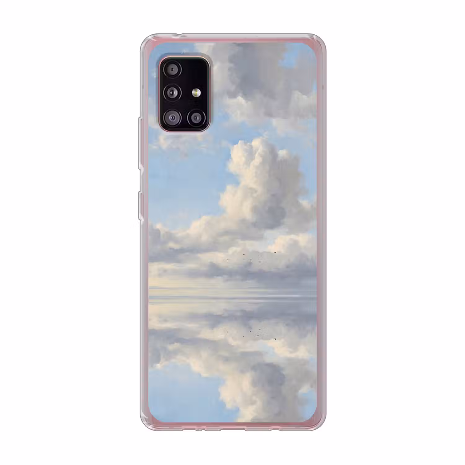 Lucht - Wolken - Natuur - Klassiek - Blauw Telefoonhoesje Samsung Galaxy A51 5G klein -3d