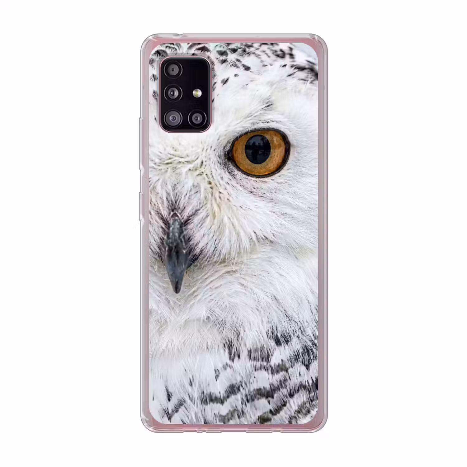 Sneeuwuil - Oog - Wildlife - Wit Telefoonhoesje Samsung Galaxy A51 5G klein -3d