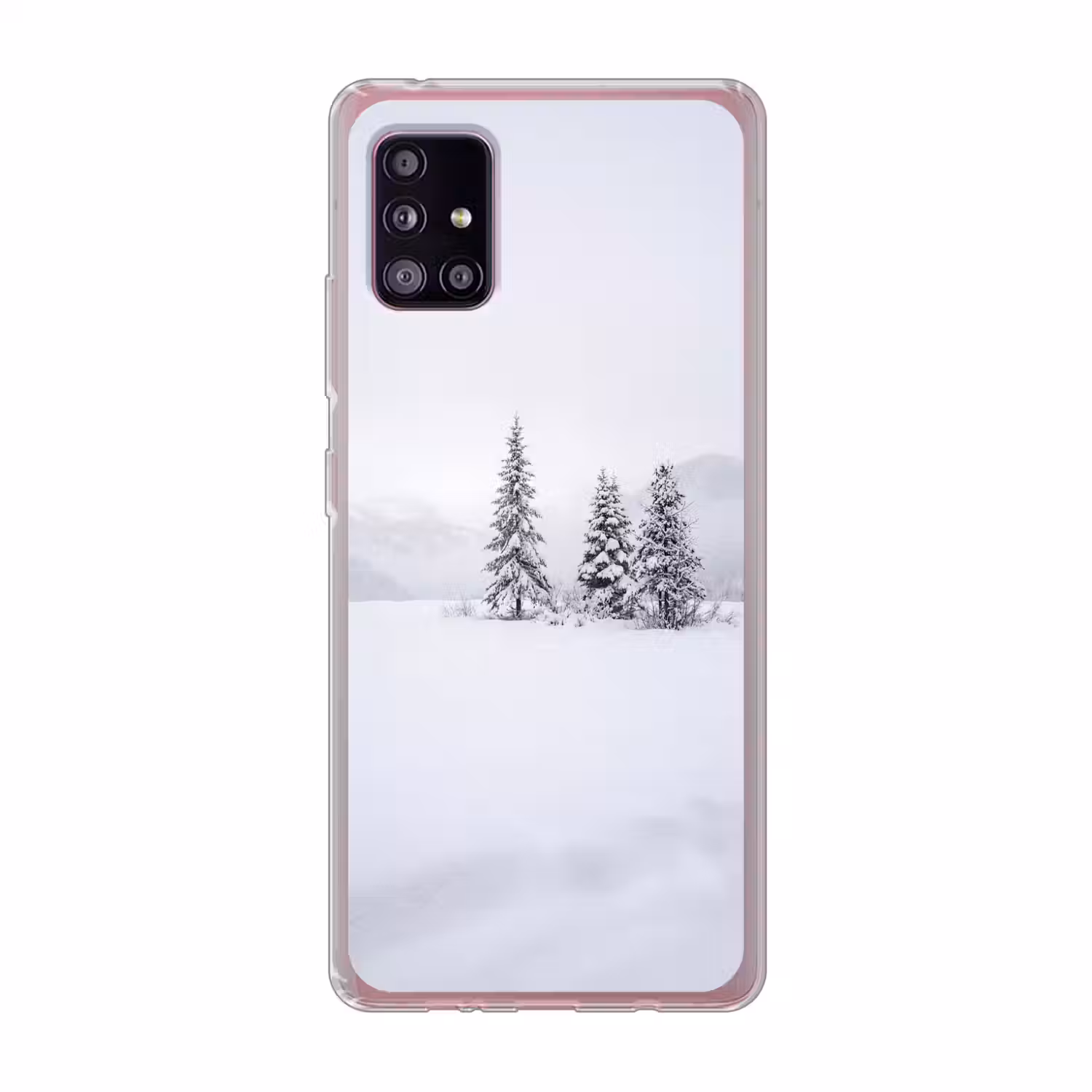 Fijnsparren - Sneeuw - Winter - Landschap - Stilte Telefoonhoesje Samsung Galaxy A51 5G klein -3d