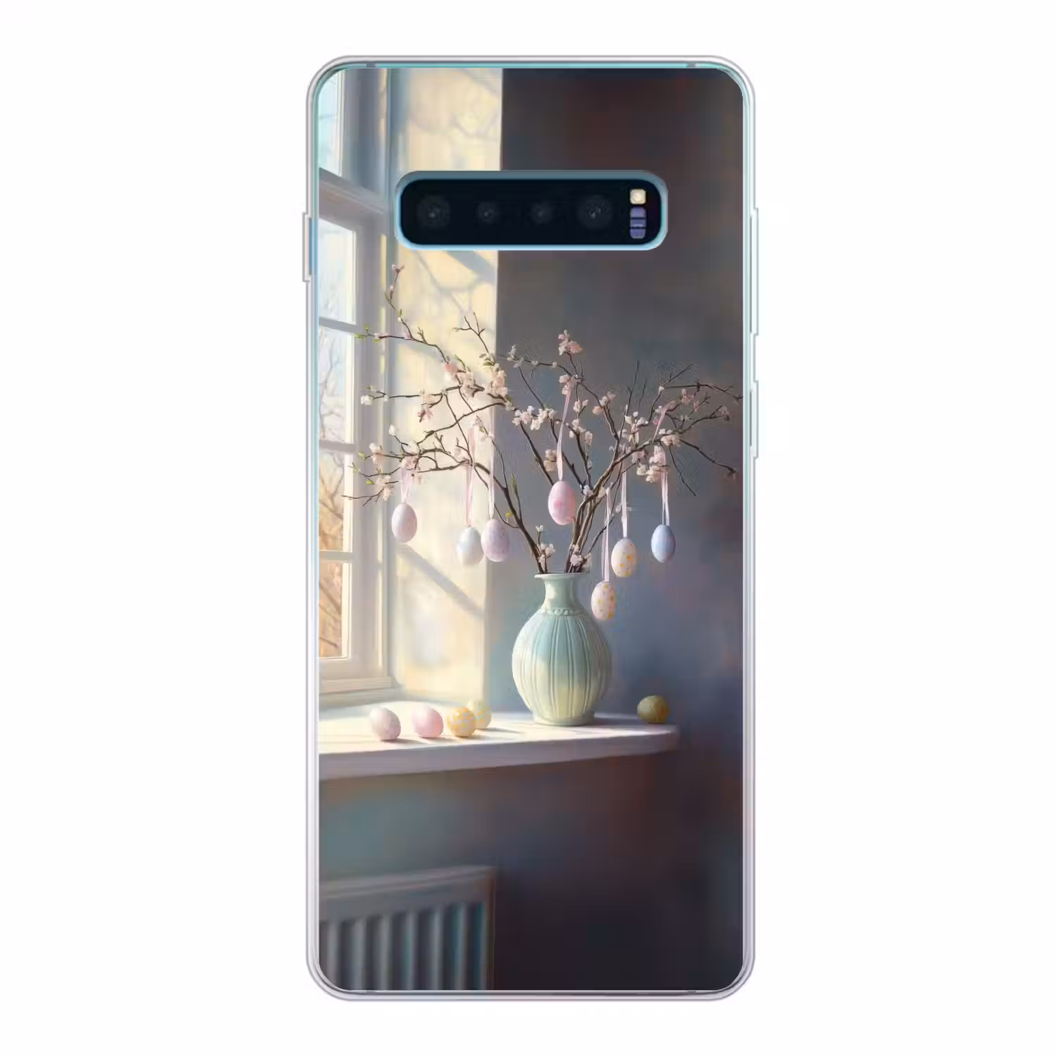 Stilleven - Vaas - Paastak Telefoonhoesje Samsung Galaxy S10 Lite klein -3d