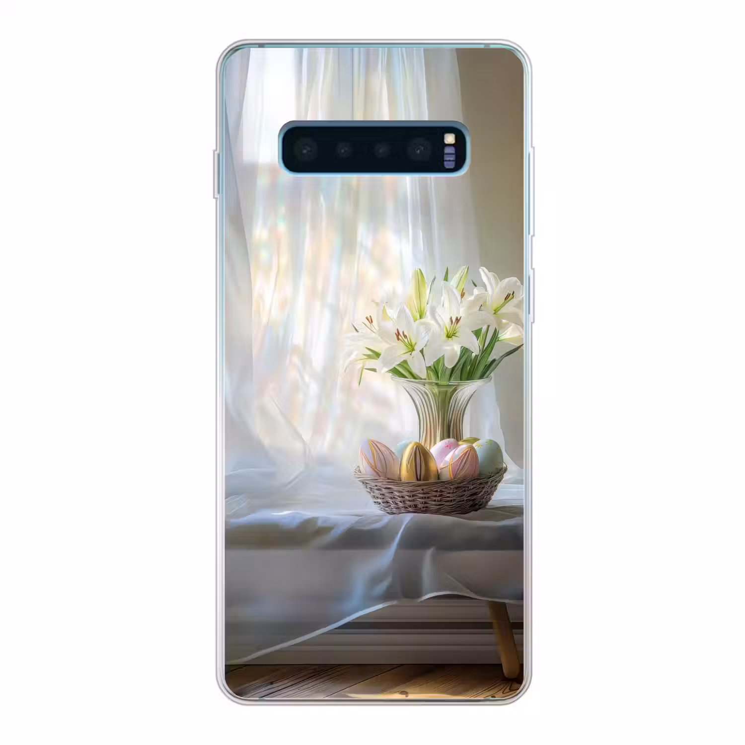 Vaas - Eieren - Bloemen Telefoonhoesje Samsung Galaxy S10 Lite klein -3d