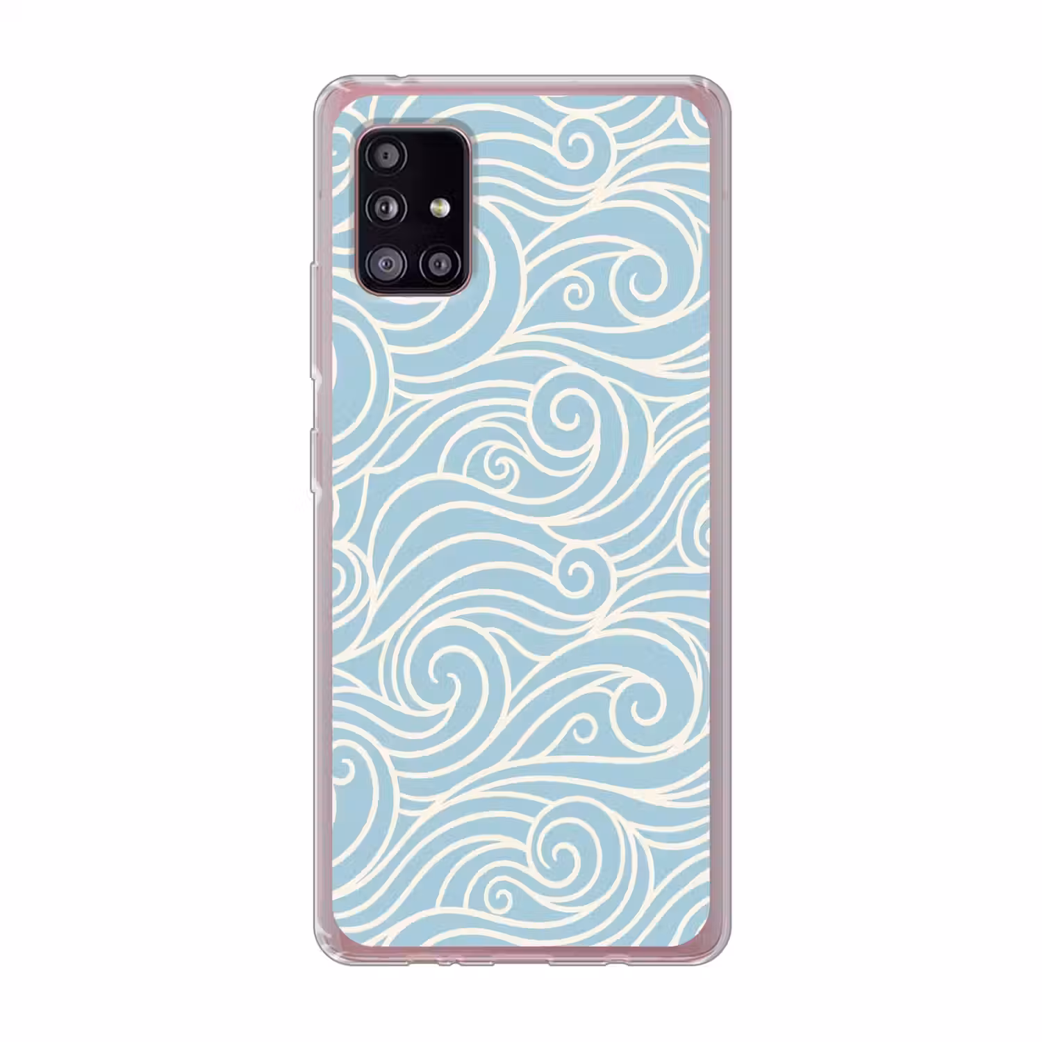 Golf - Abstract - Natuur - Modern - Blauw Telefoonhoesje Samsung Galaxy A51 5G klein -3d