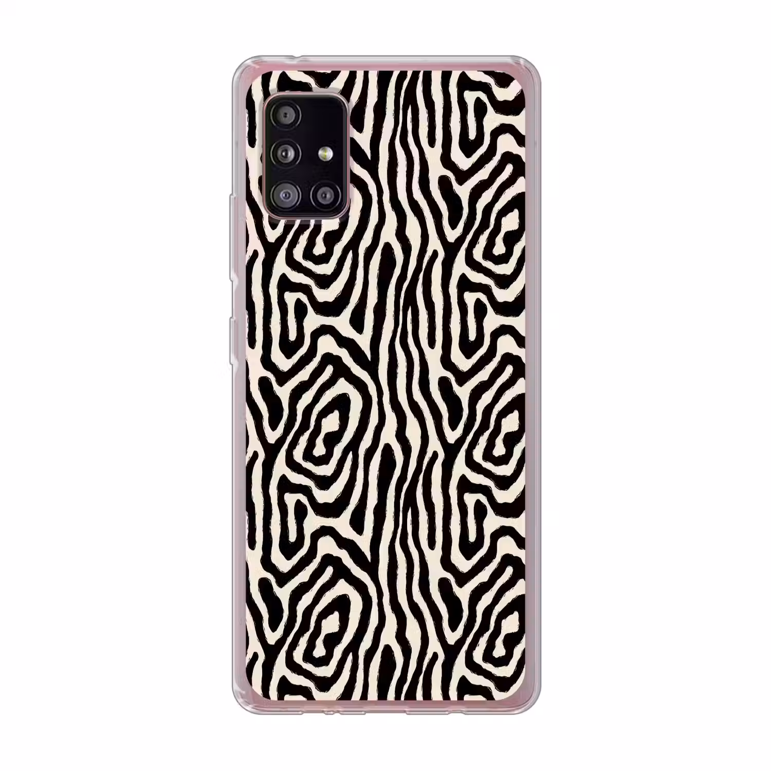 Zebra - Abstract - Zwart Telefoonhoesje Samsung Galaxy A51 5G klein 373 -3d