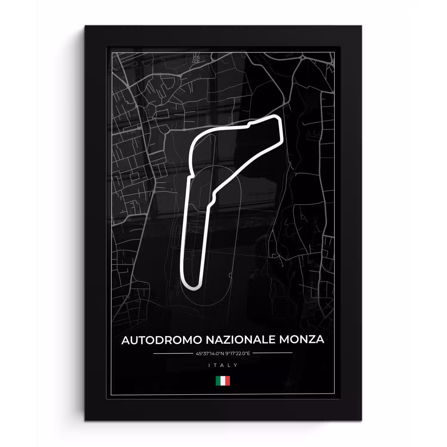 Racing - F1 - Circuit - Italië - Autodromo Nazionale Monza - Zwart fotolijst zwart zonder passe partout klein -3d
