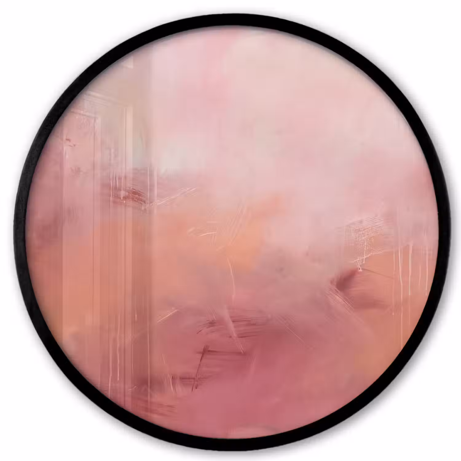 Kunst - Vloeiend - Pastel - Abstract Fotolijst rond zonder passe partout klein -3d