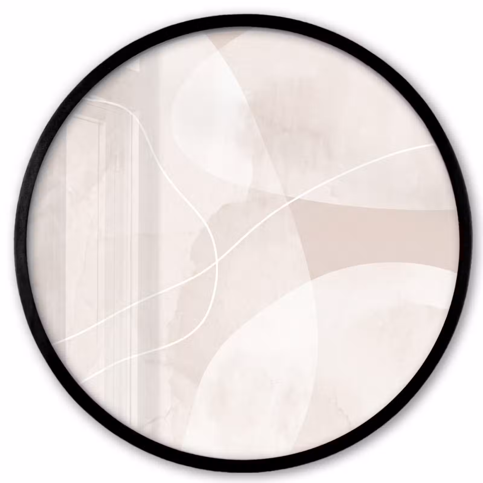 Photo Frame Round - Art - Lines - Modern - Kunst - Lijnen - Modern Fotolijst rond zonder passe partout klein