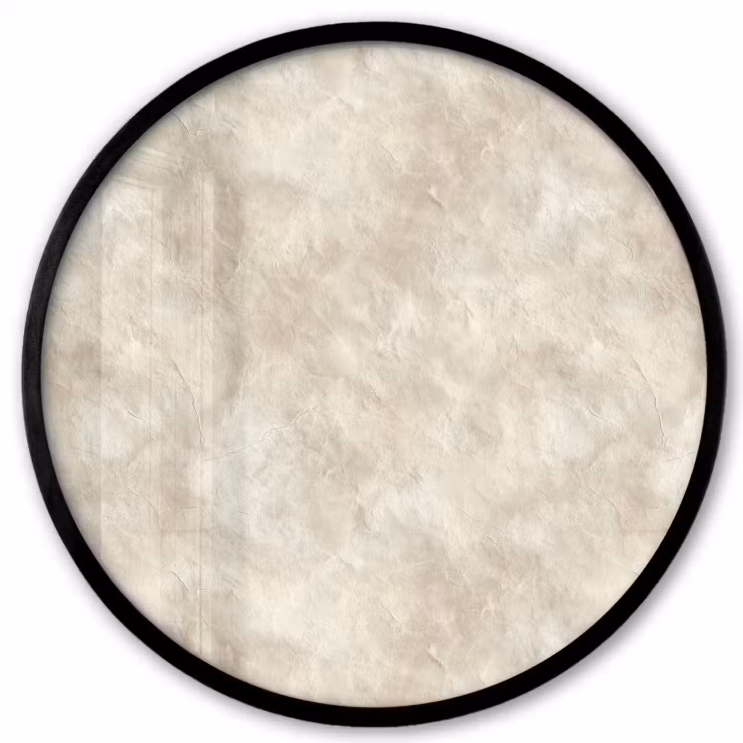 Beige - Reliëfstructuur - Natuursteen Fotolijst rond zonder passe partout klein 856 -3d