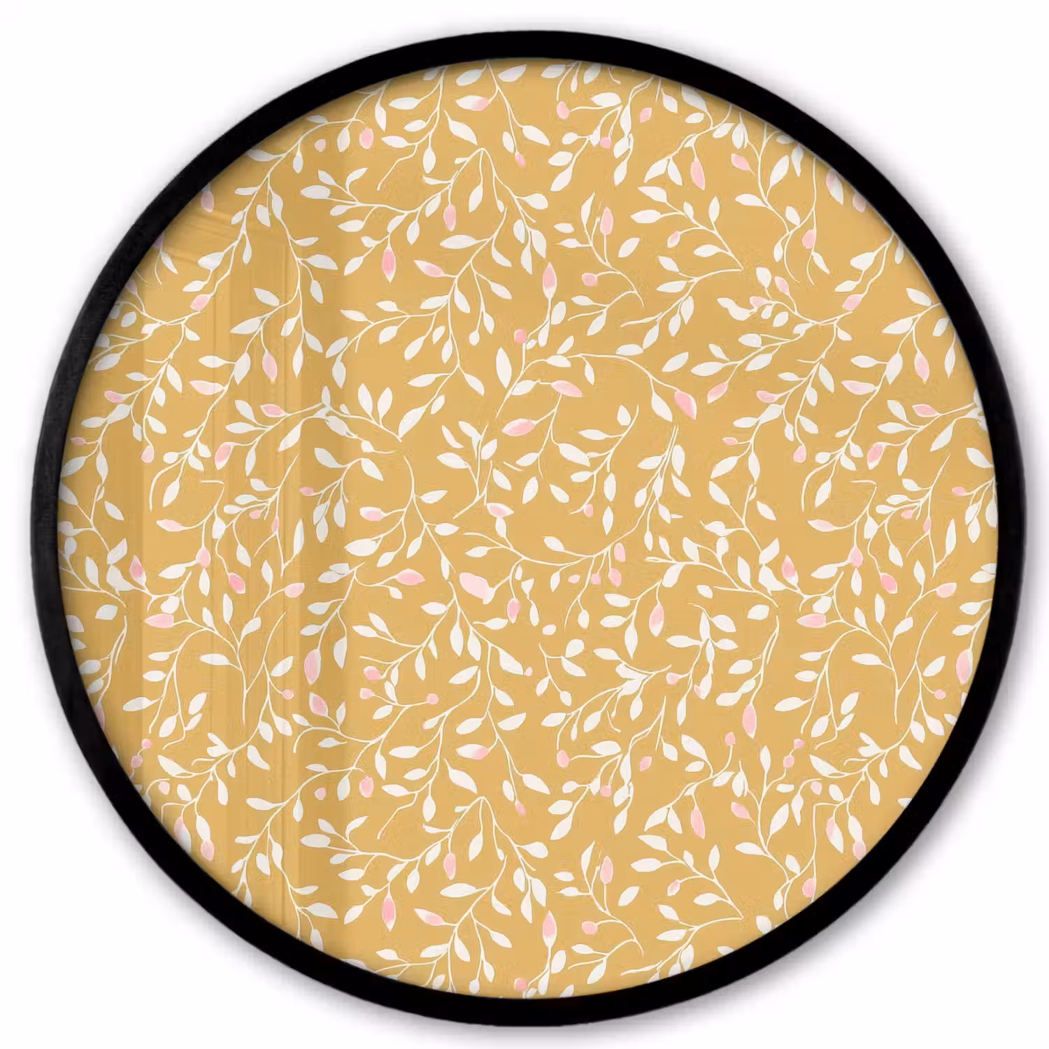 Takjes - Patroon - Oker Fotolijst rond zonder passe partout klein 856 -3d
