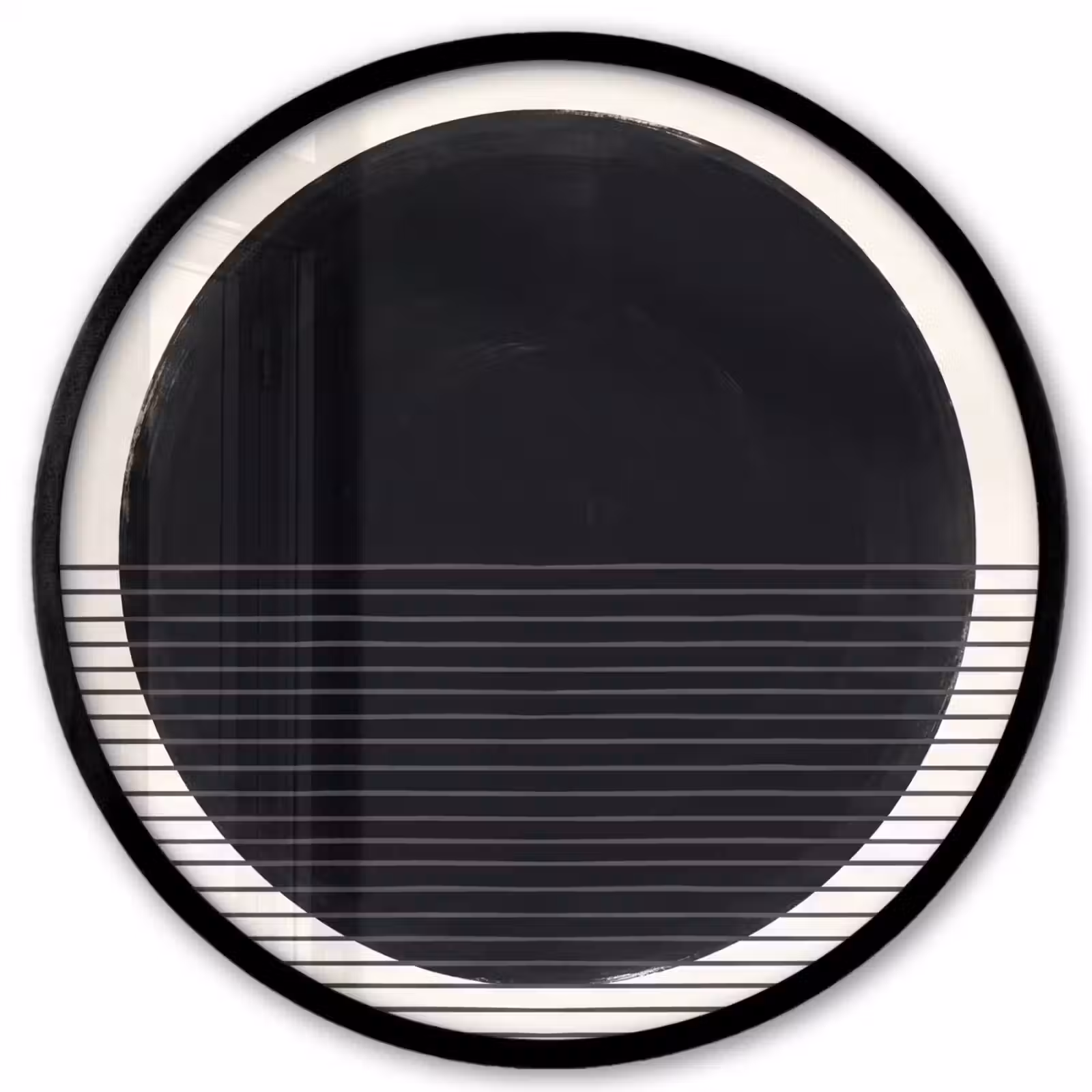 Photo Frame Round - Circle - Lines - Abstract - Cirkel - Lijnen - Abstract Fotolijst rond zonder passe partout klein