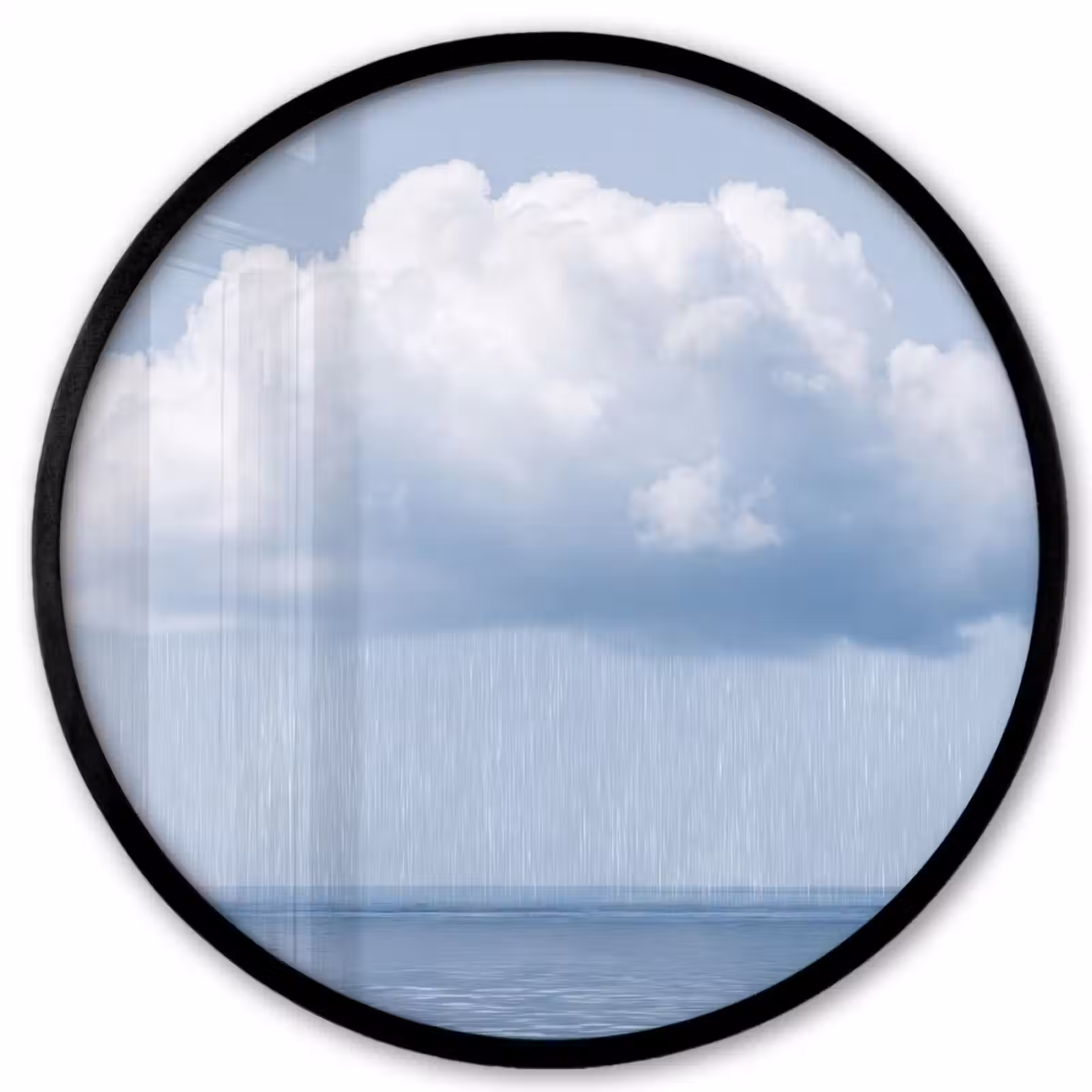 Photo Frame Round - Cloud - Rain - Nature - Wolk - Regen - Natuur Fotolijst rond zonder passe partout klein