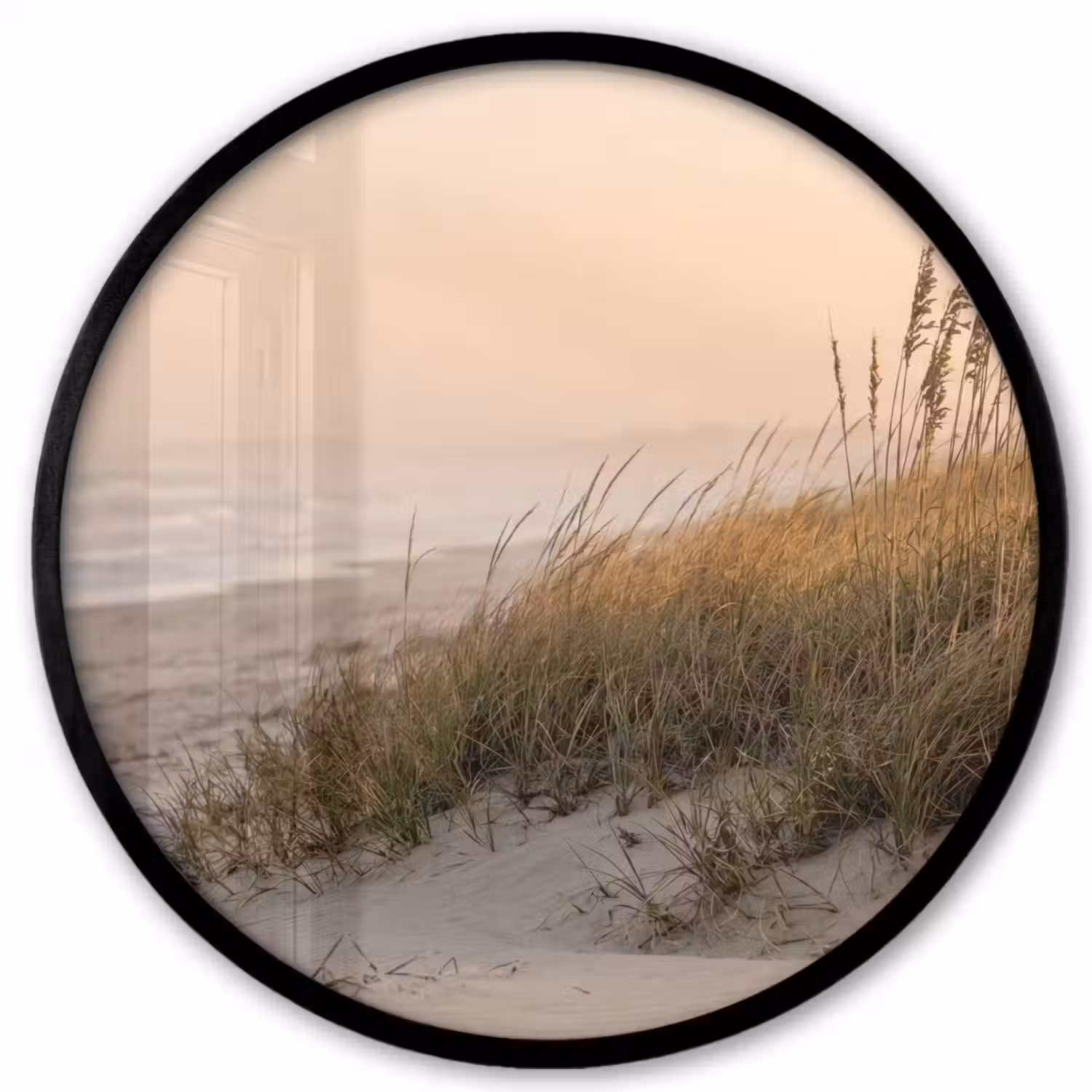 Duinlandschap - Zonsondergang - Strand Fotolijst rond zonder passe partout klein -3d