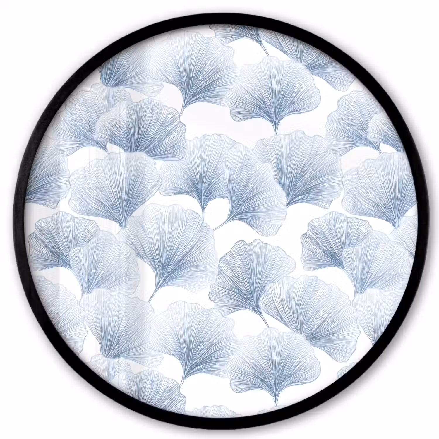 Waaier - Modern - Blauw Fotolijst rond zonder passe partout klein 856 -3d