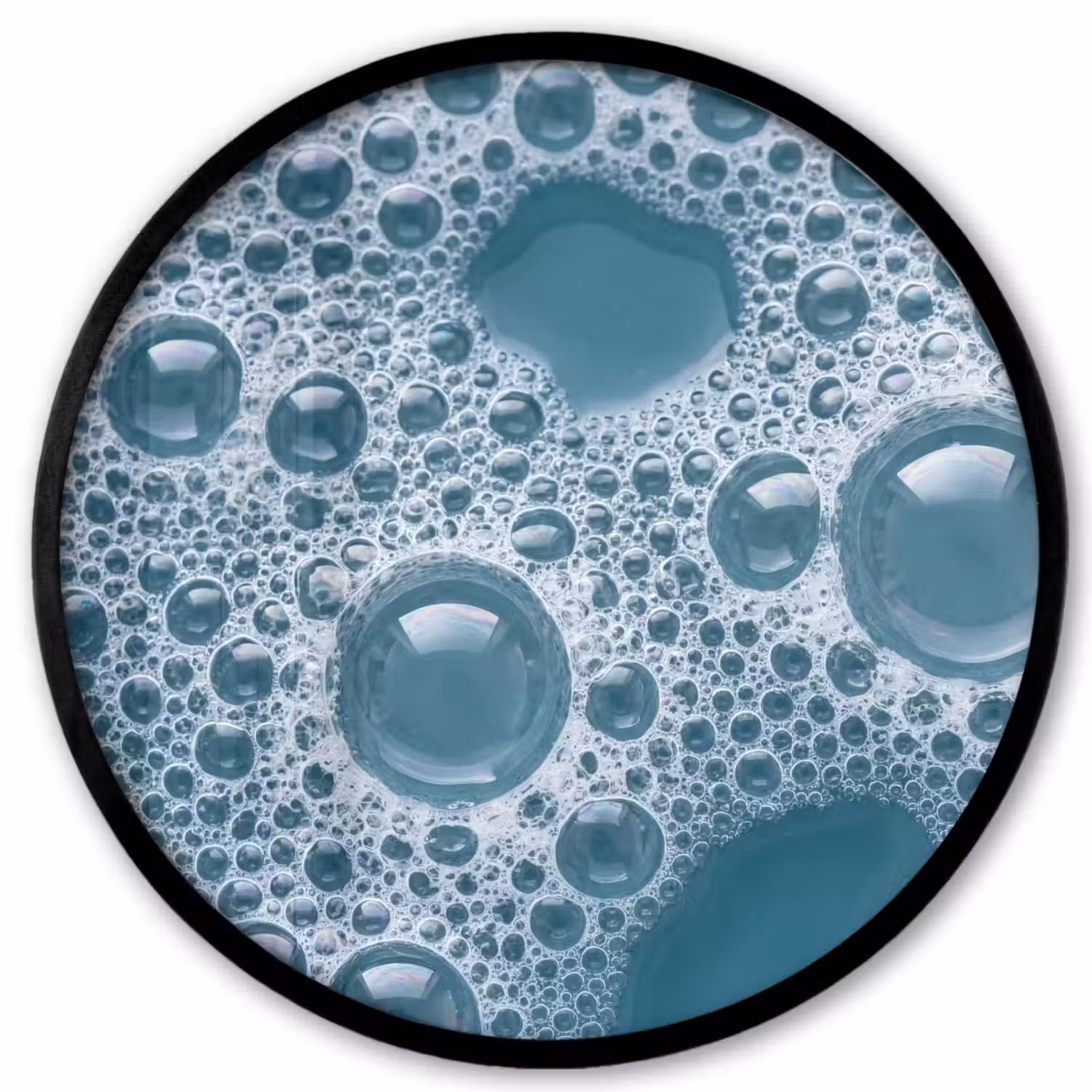 Schuim - Water - Textuur Fotolijst rond zonder passe partout klein -3d