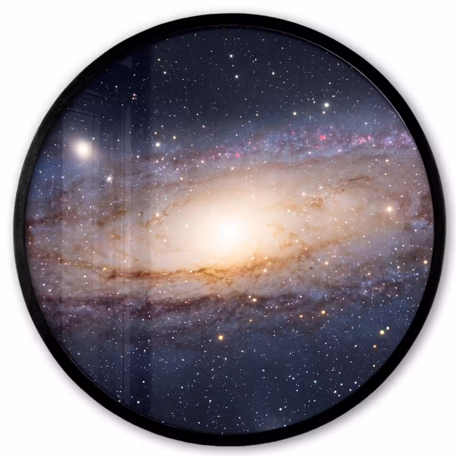 Photo Frame Round - Galaxy - Space - Cosmos - Sterrenstelsel - Ruimte - Kosmos Fotolijst rond zonder passe partout klein