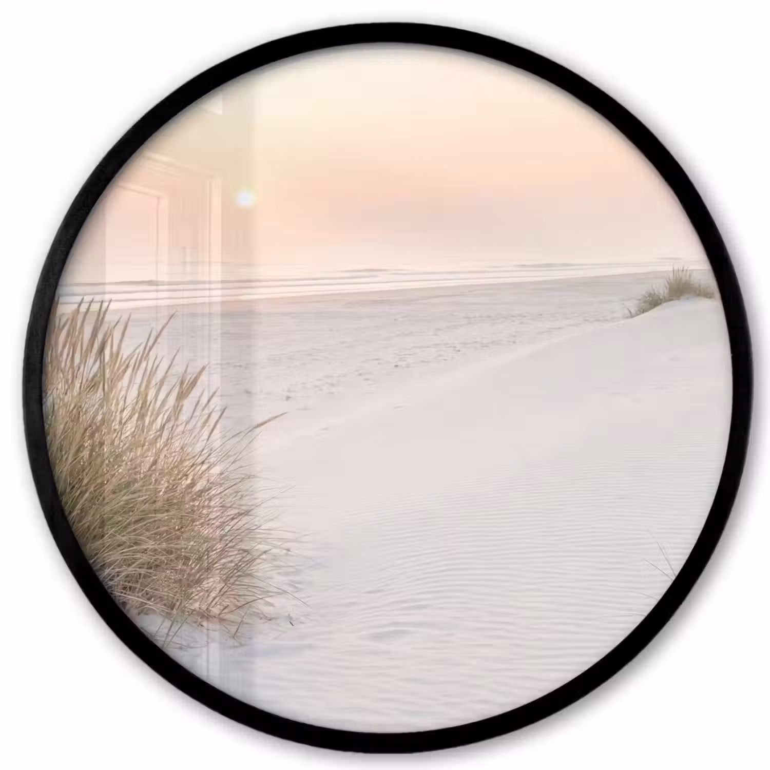 Horizon - Duinlandschap - Zand Fotolijst rond zonder passe partout klein -3d