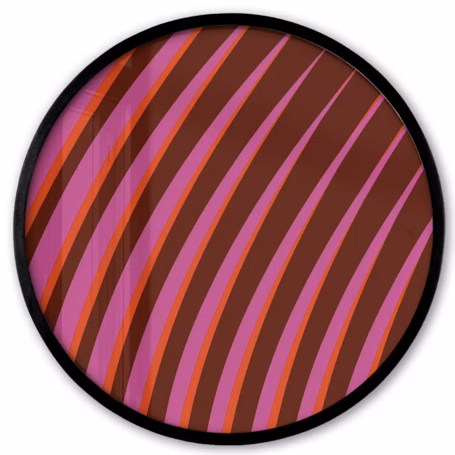 Lijnen - Rood - Beweging Fotolijst rond zonder passe partout klein -3d