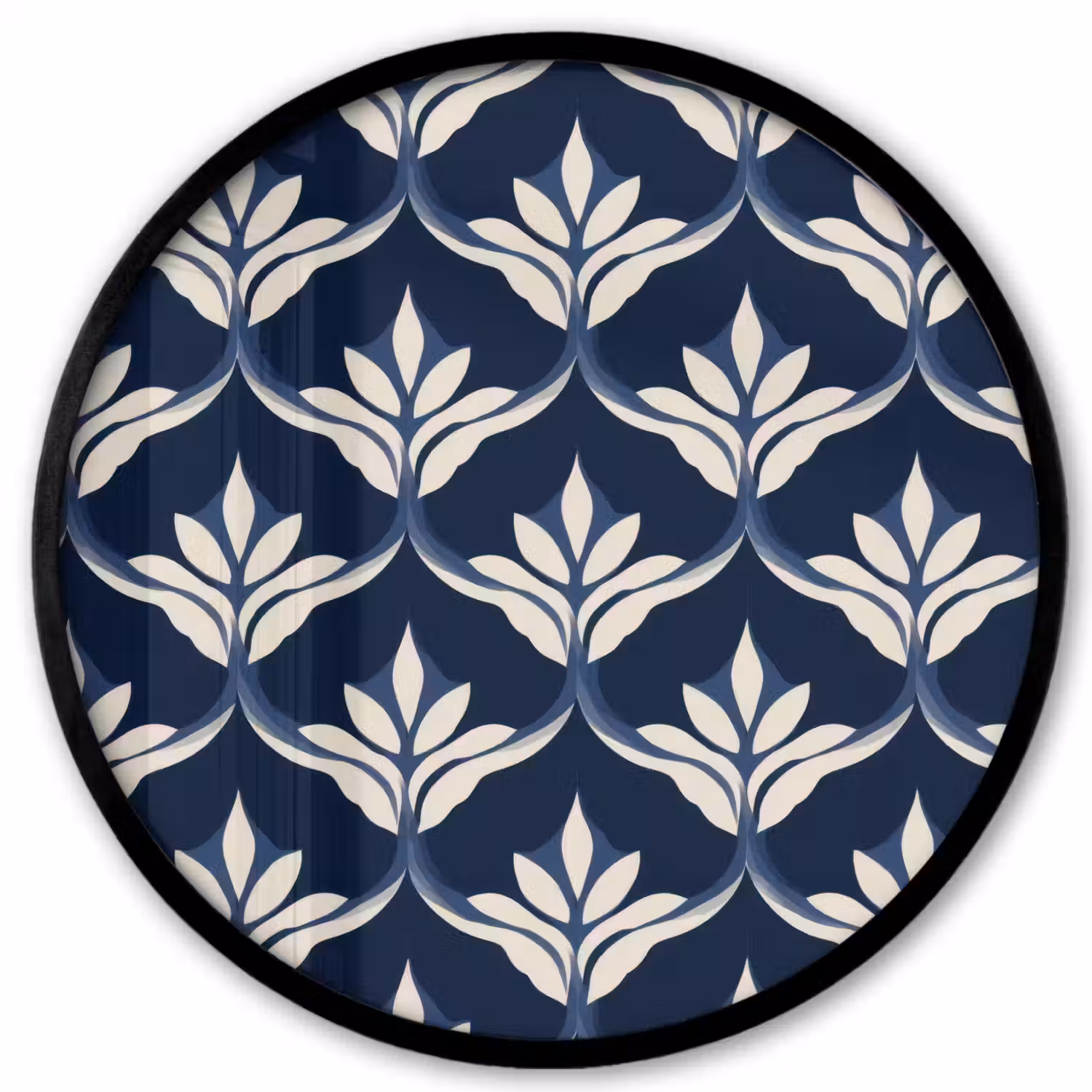 Modern - Ontwerp - Blauw Fotolijst rond zonder passe partout klein 856 -3d