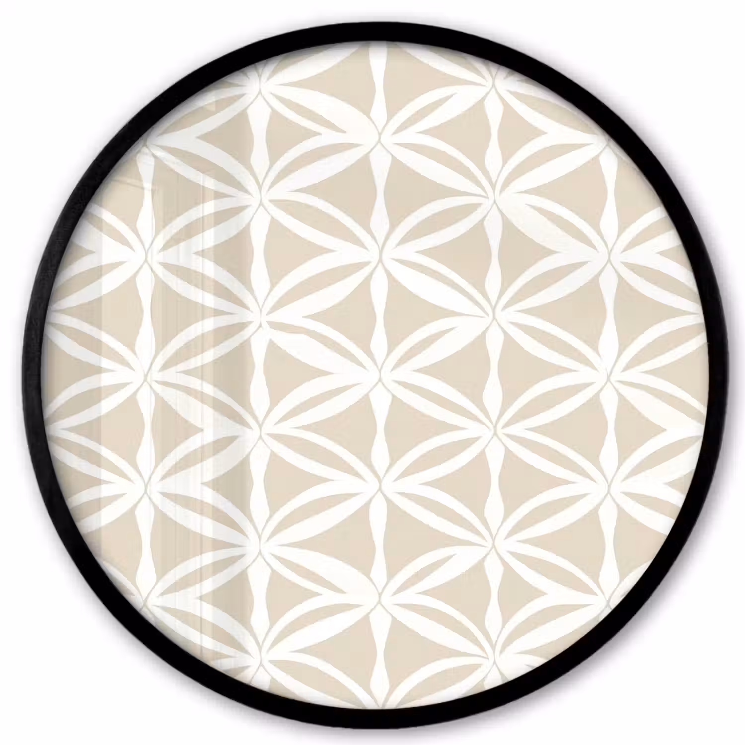 Motief - Modern - Beige Fotolijst rond zonder passe partout klein 856 -3d