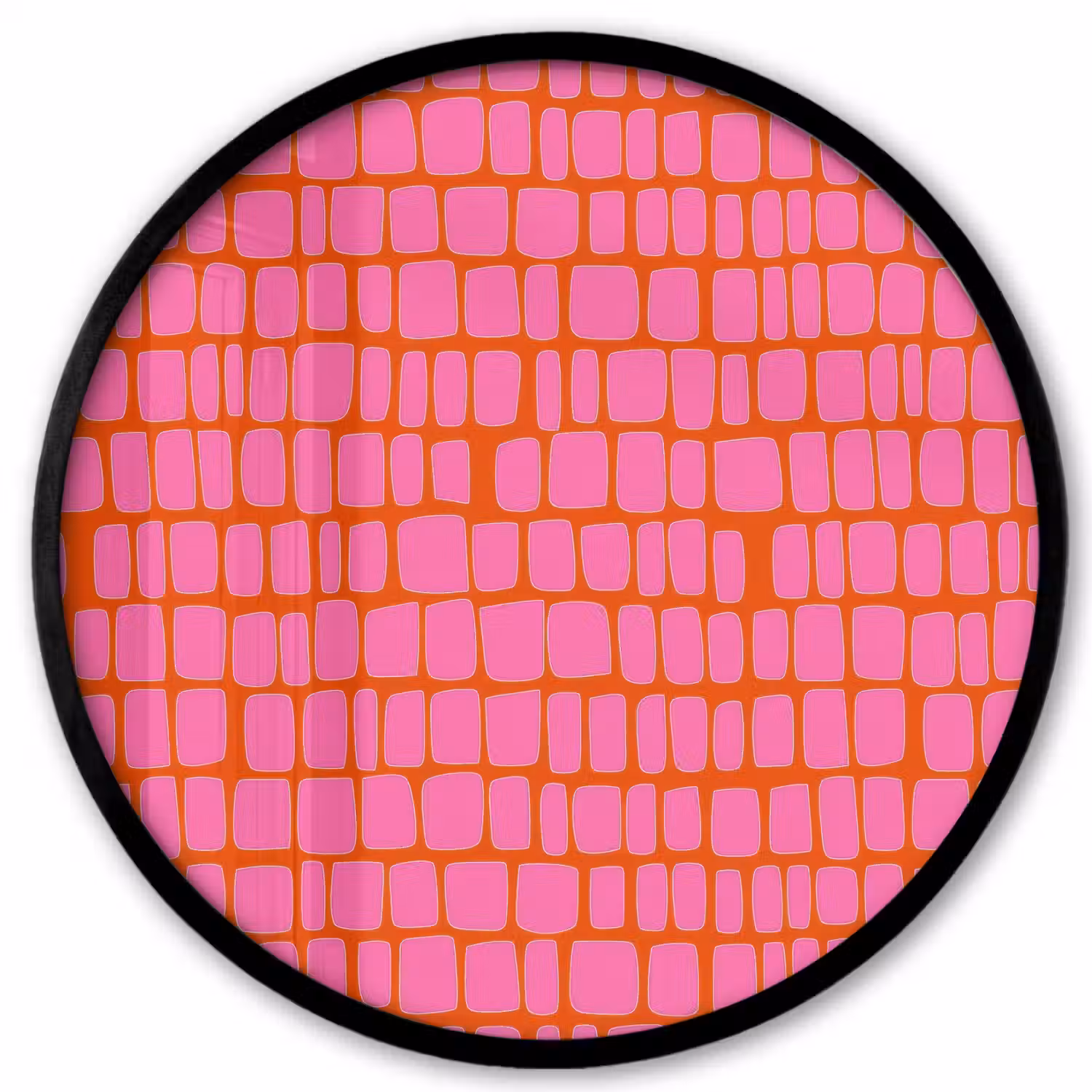 Organisch - Raster - Roze Fotolijst rond zonder passe partout klein 856 -3d
