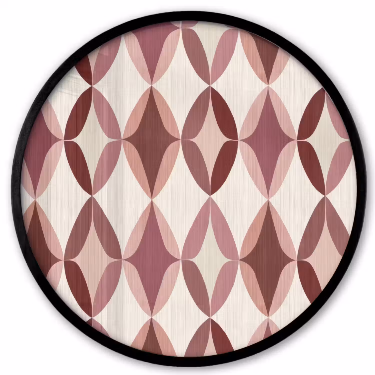 Ovaal - Textuur - Roze Fotolijst rond zonder passe partout klein 856 -3d