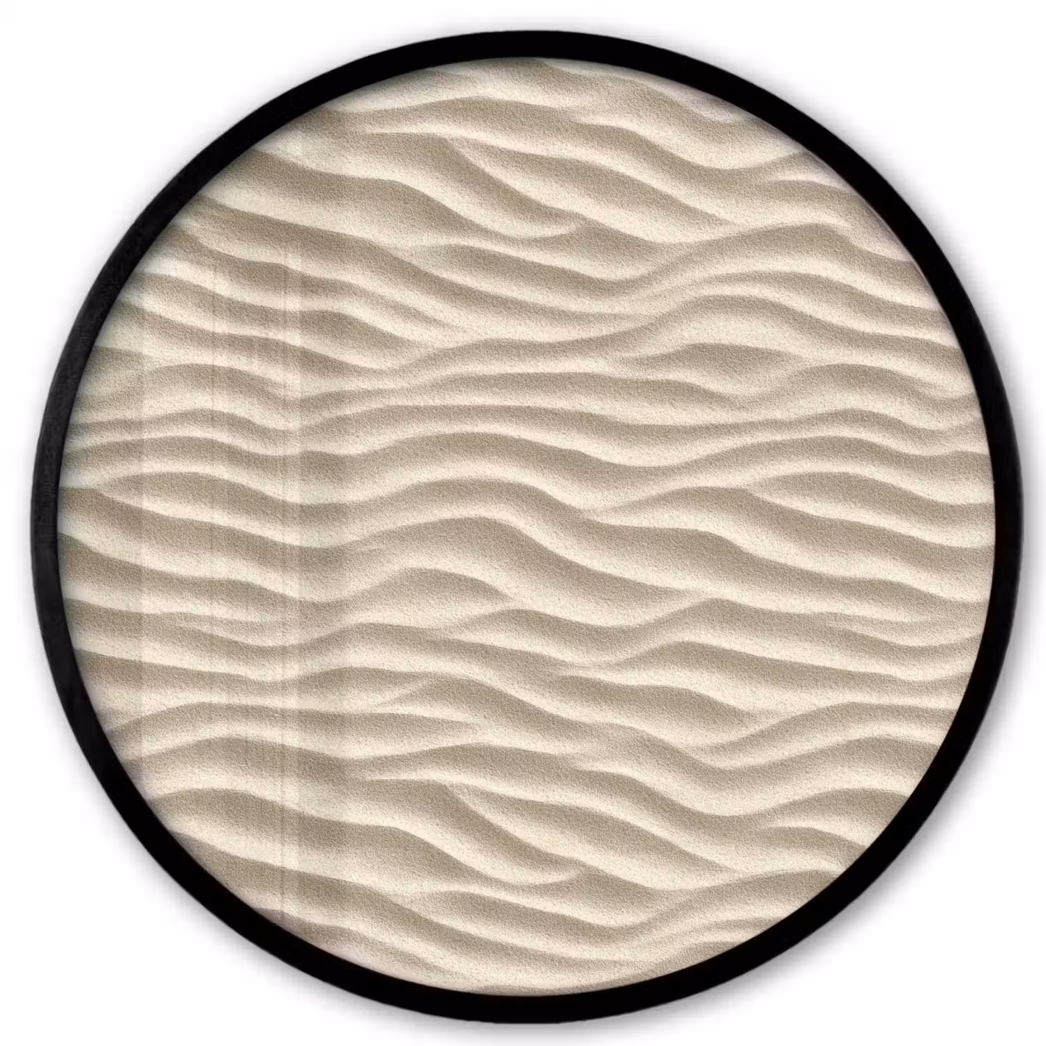 Zand - Golven - Beige Fotolijst rond zonder passe partout klein 856 -3d