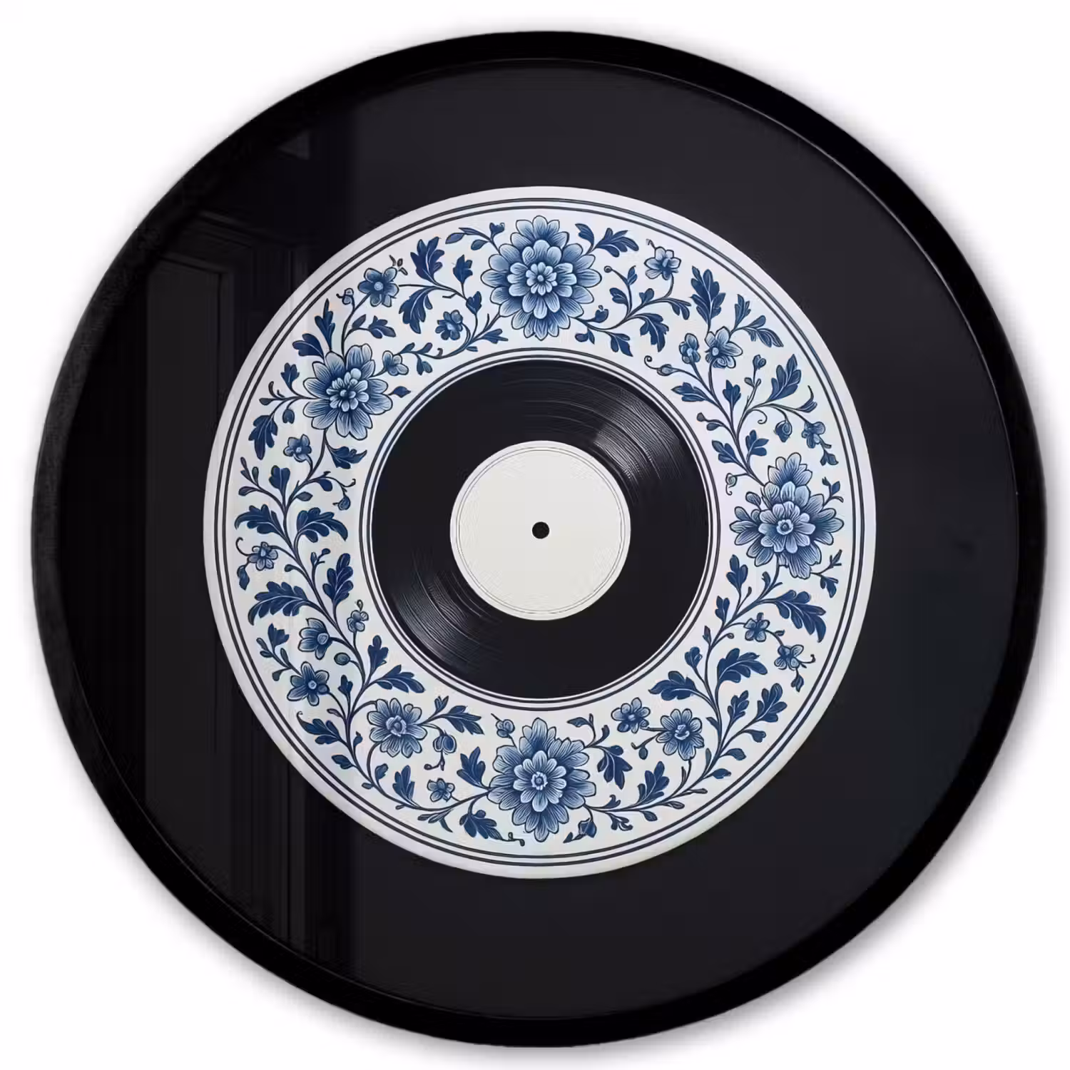 Vinyl - LP - Delfts Blauw - Muziek Fotolijst rond zonder passe partout klein -3d