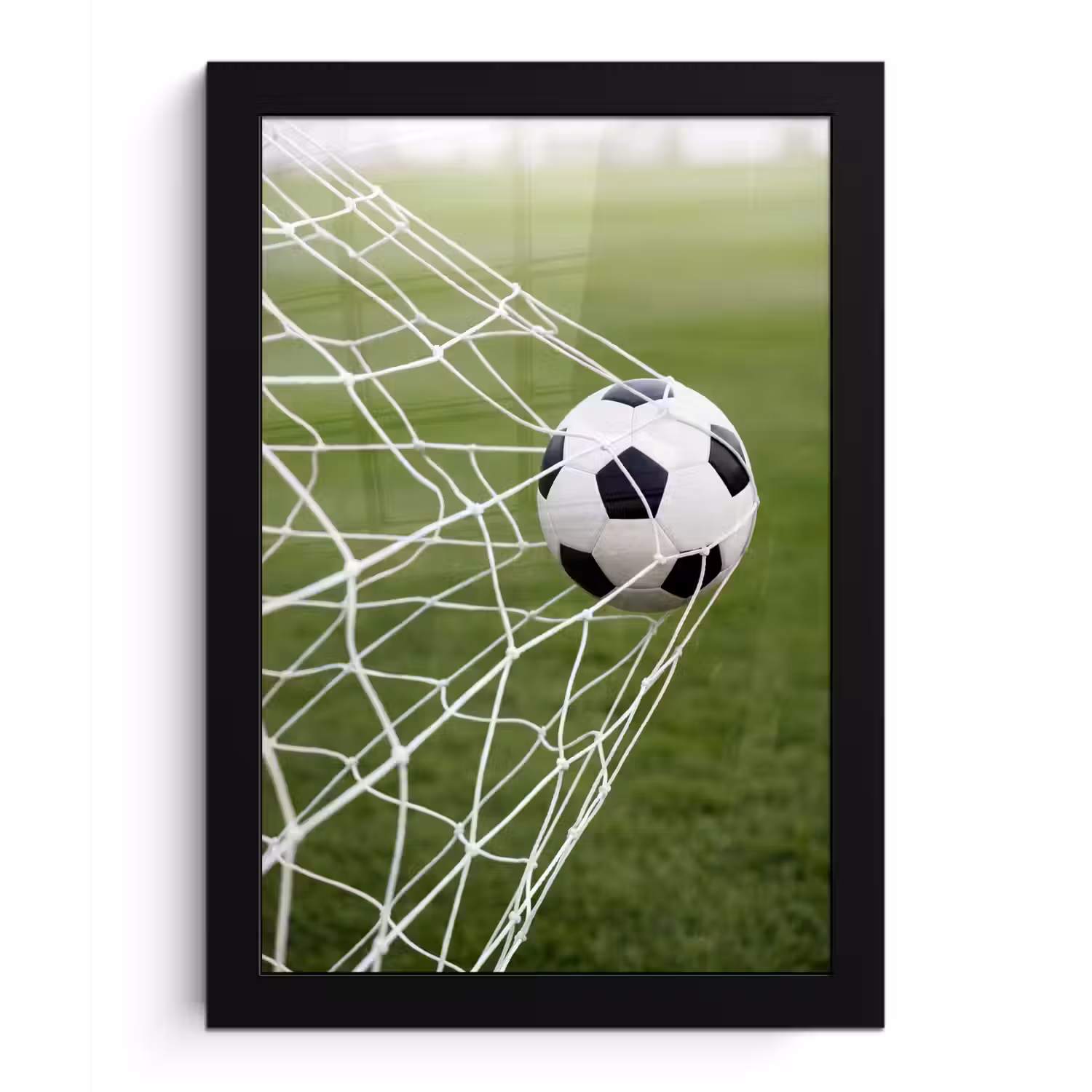 Voetbal - Goal - Net - Sport fotolijst zwart zonder passe partout klein -3d