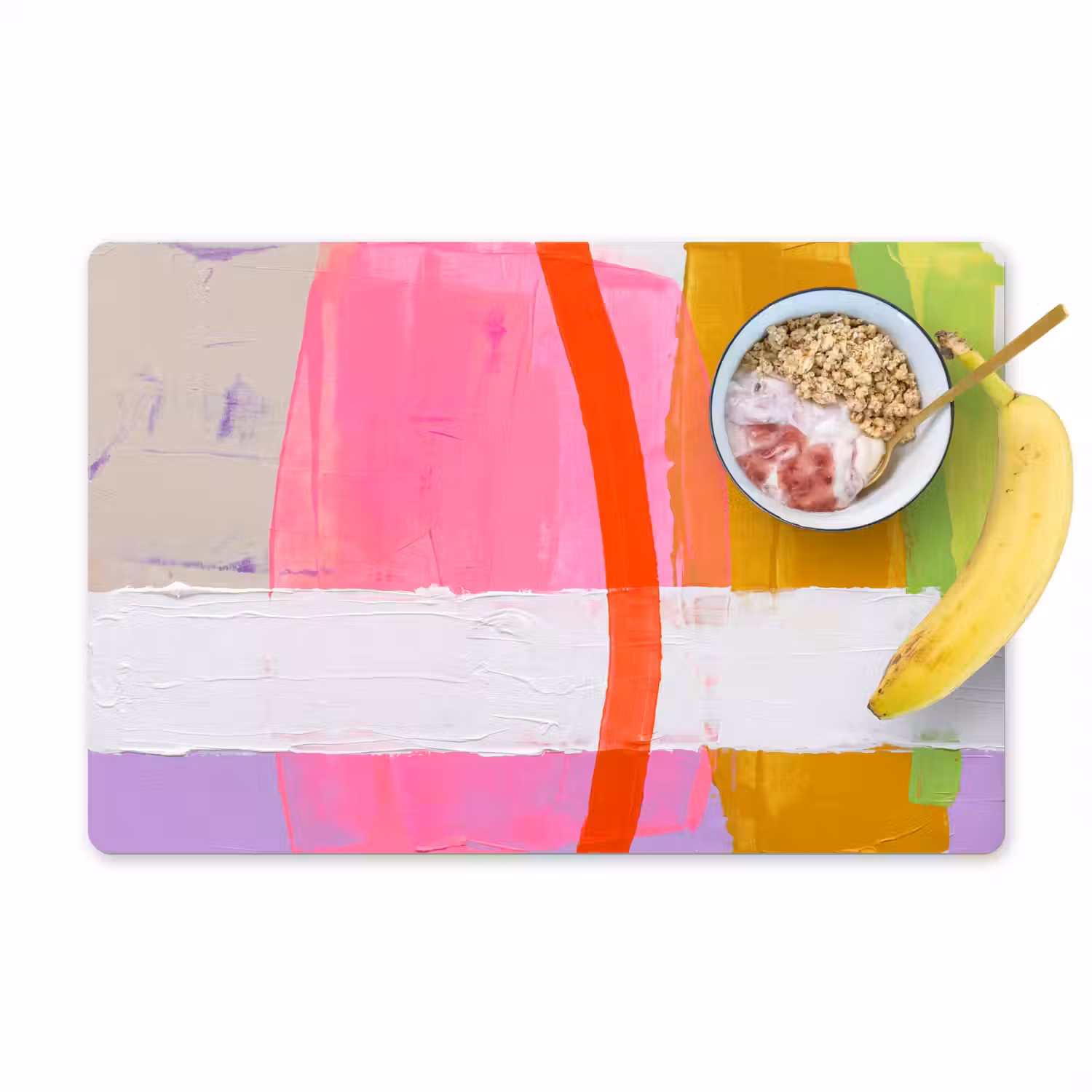 Abstract - Kleurrijk - Vormen - Modern - Kunst Placemat vinyl groot -zzzproduct_Kitchenyeah-website