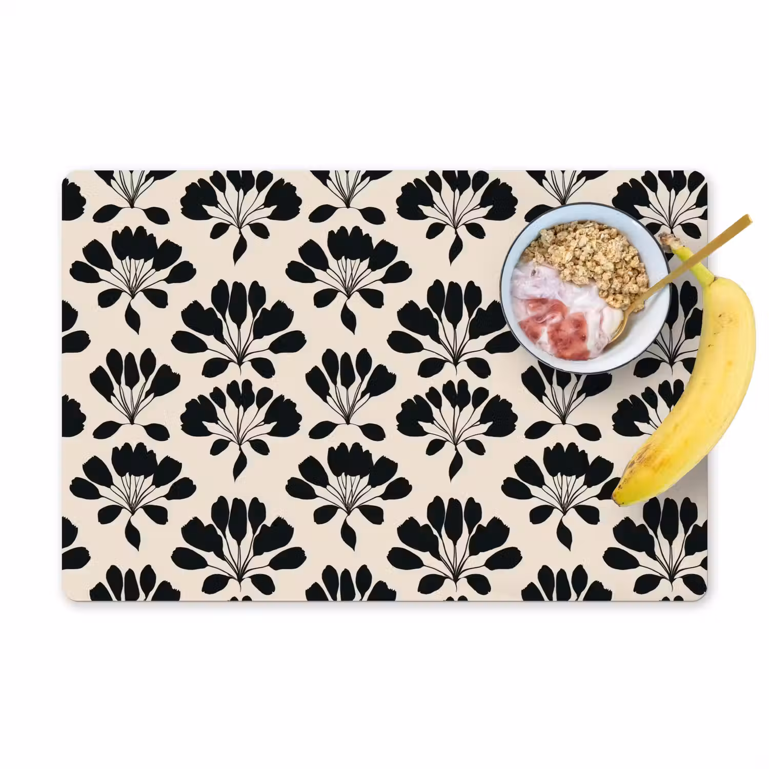 Abstract - Patroon - Zwart Placemat vinyl groot 368 -zzzproduct_Kitchenyeah-website