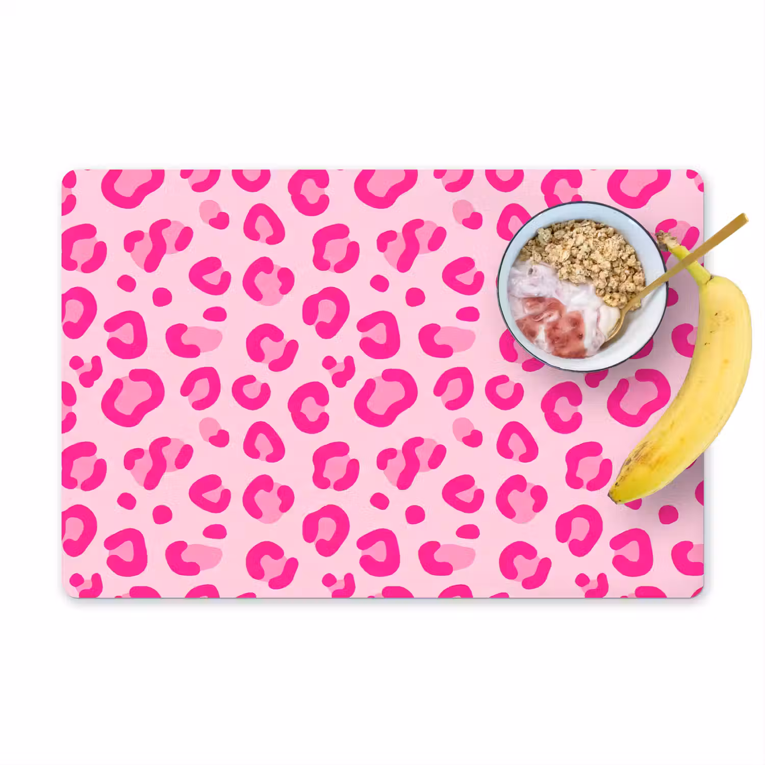 Dierenprint - Patroon - Abstract - Modern - Roze Placemat vinyl groot -zzzproduct_Kitchenyeah-website