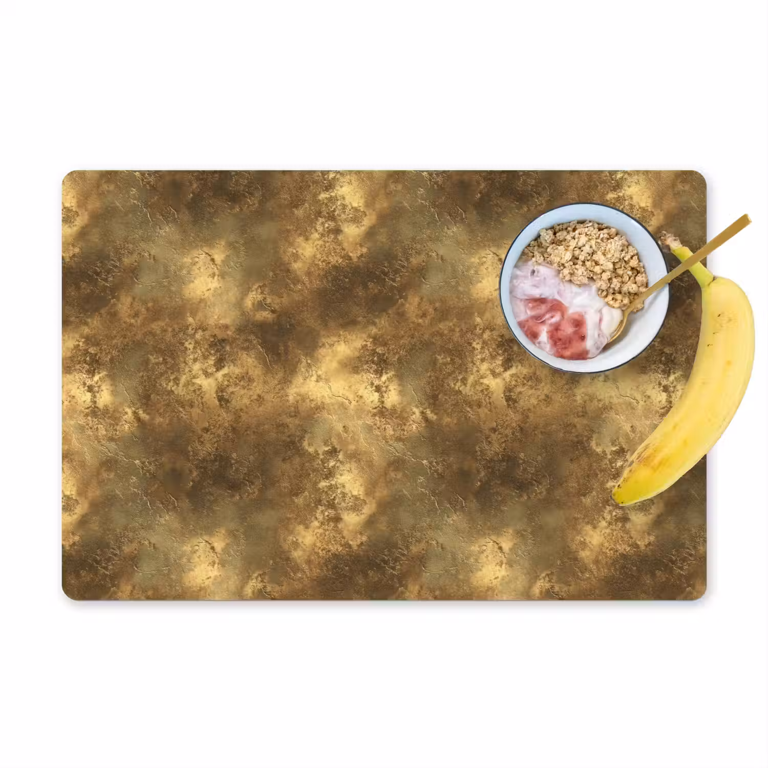 Antiek - Metaallook - Goud Placemat vinyl groot 368 -zzzproduct_Kitchenyeah-website