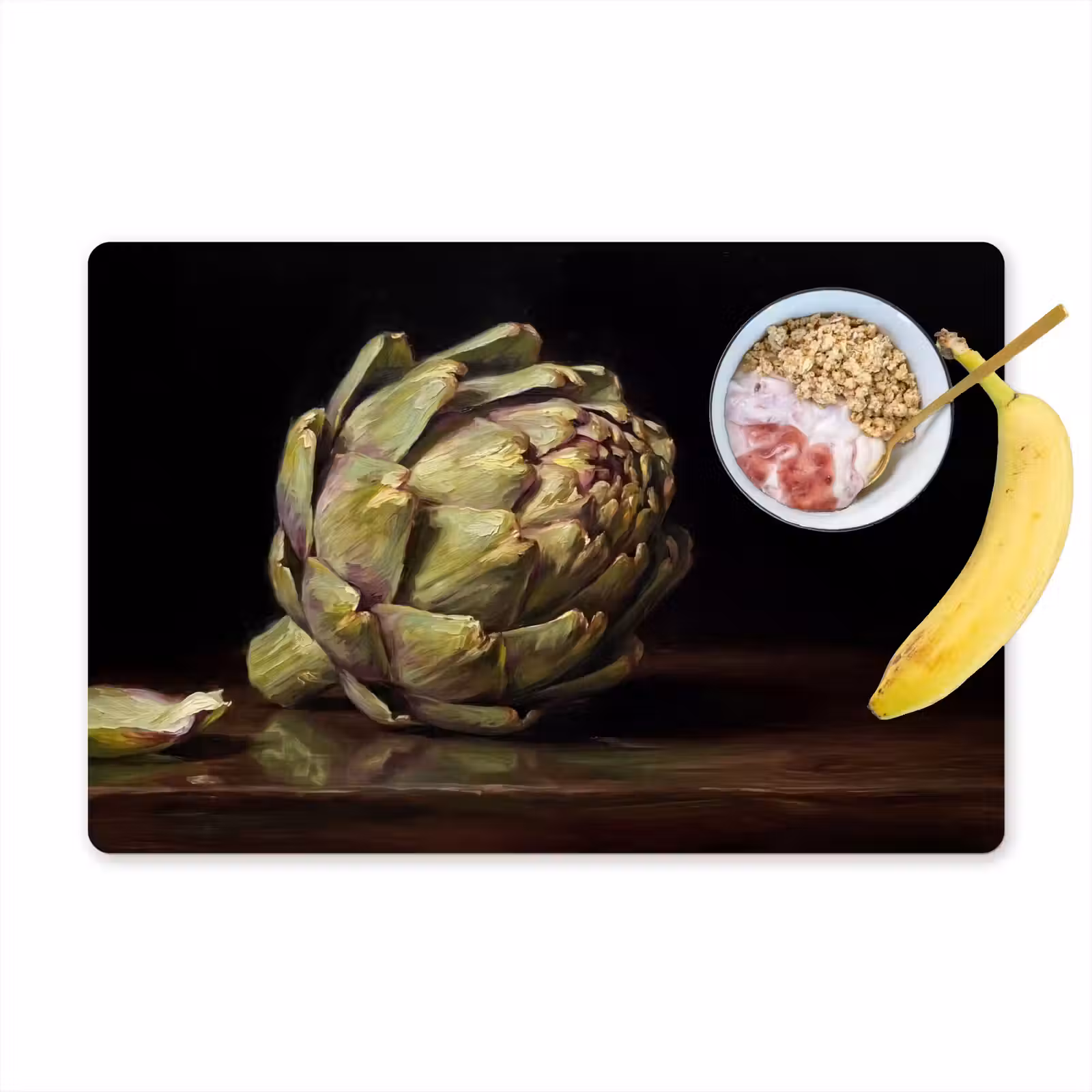 Placemat - 6 pieces - Artichoke - Food - Classic - Artichok - Eten - Klassiek Placemat vinyl groot