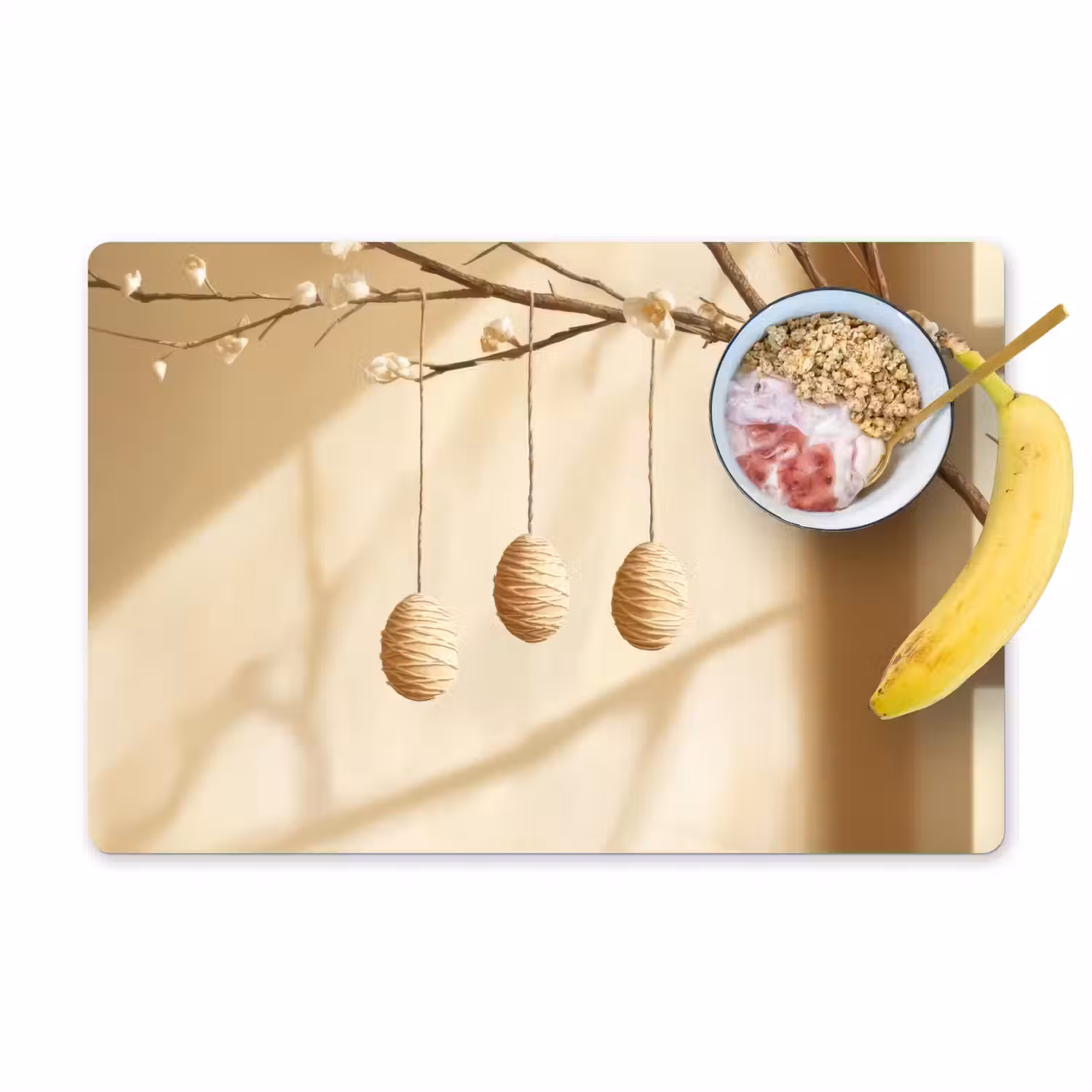 Beige - Paastak - Eieren Placemat vinyl groot -zzzproduct_Kitchenyeah-website