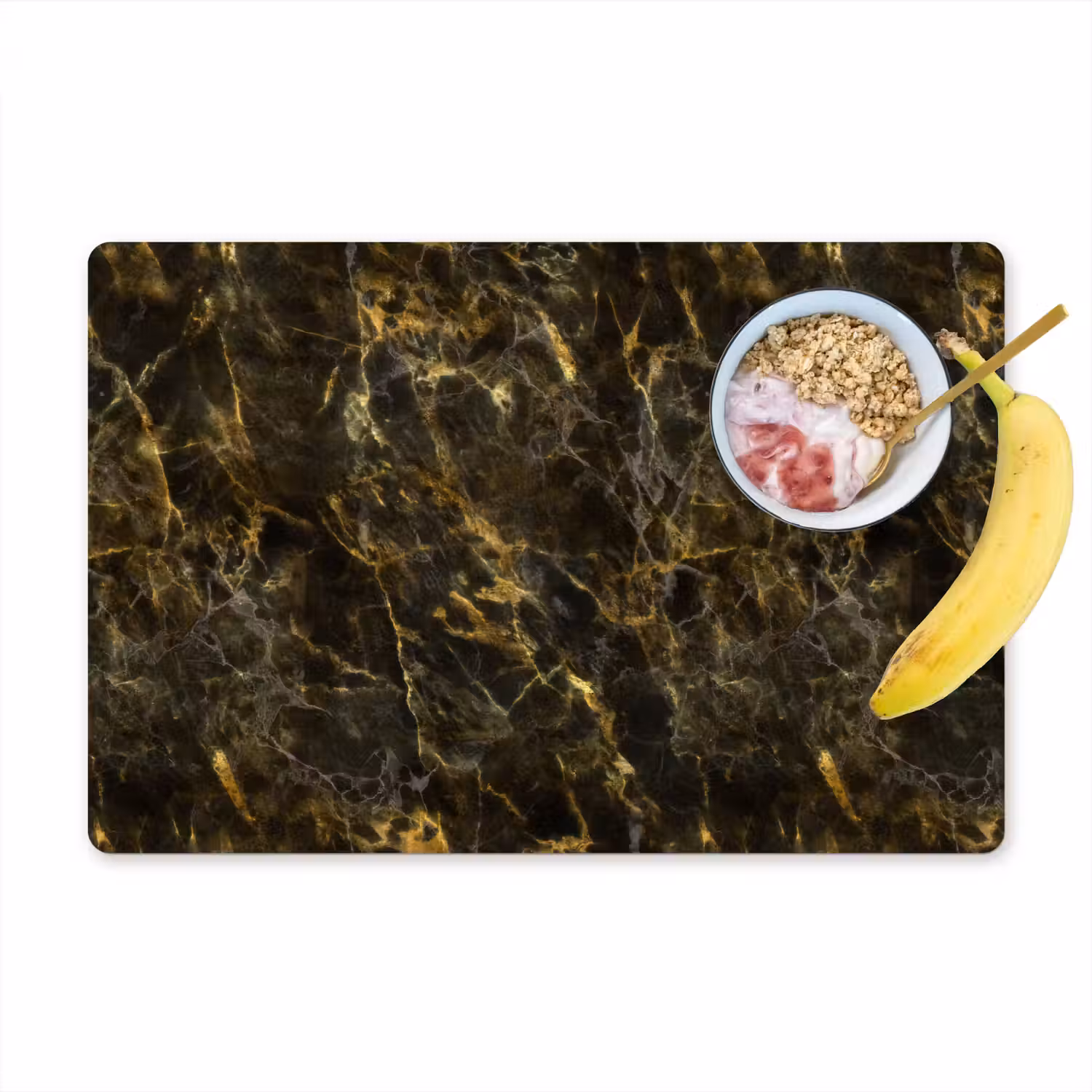 Zwart - Marmer - Goud Placemat vinyl groot 368 -zzzproduct_Kitchenyeah-website