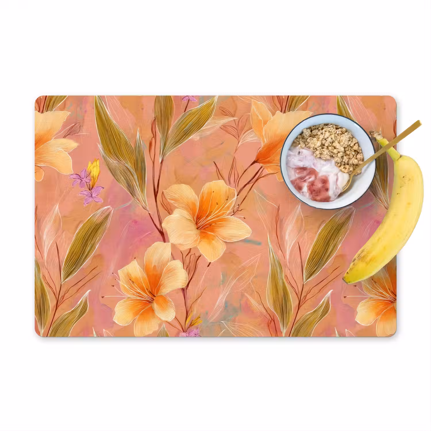 Botanisch - Bloemen - Kleurrijk Placemat vinyl groot 368 -zzzproduct_Kitchenyeah-website
