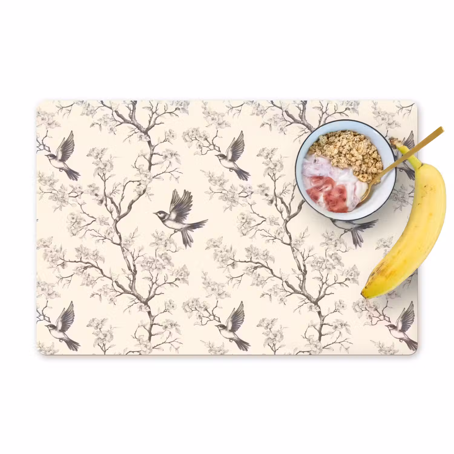 Takken - Vogels - Beige Placemat vinyl groot 368 -zzzproduct_Kitchenyeah-website