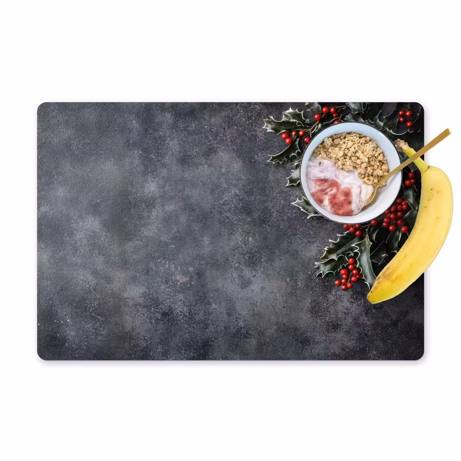 Christmas - Takken - Winter - Rood Placemat vinyl groot -zzzproduct_Kitchenyeah-website