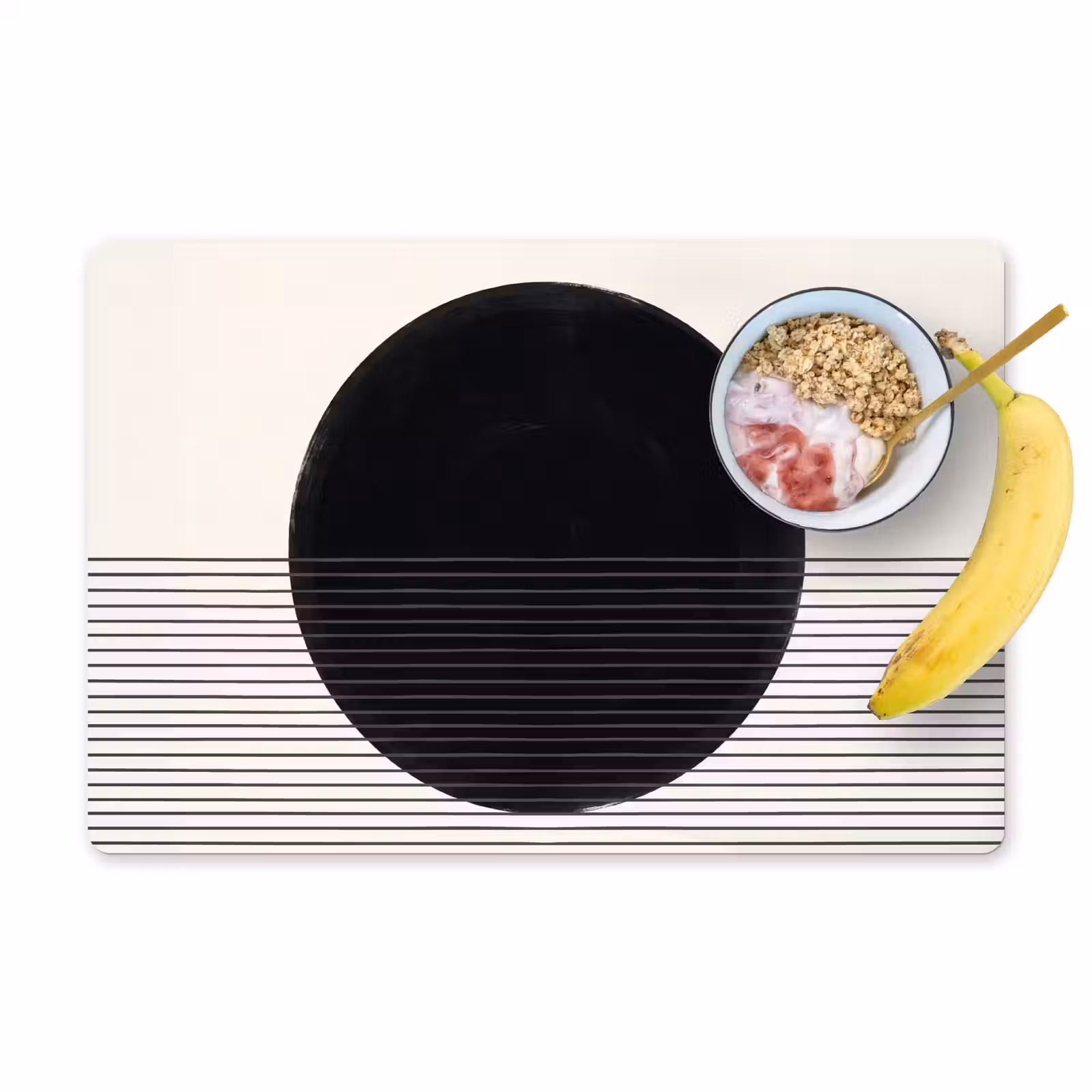 Placemat - 6 pieces - Circle - Lines - Abstract - Cirkel - Lijnen - Abstract Placemat vinyl groot