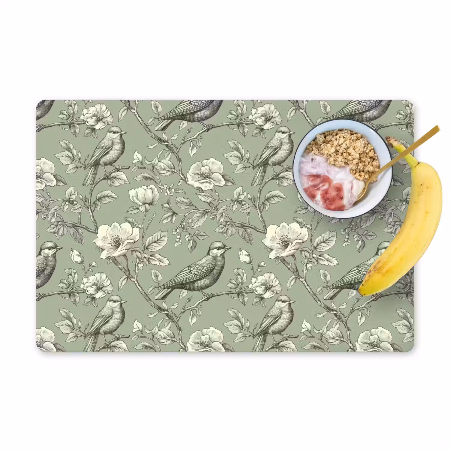 Klassiek - Botanisch - Groen Placemat vinyl groot 368 -zzzproduct_Kitchenyeah-website