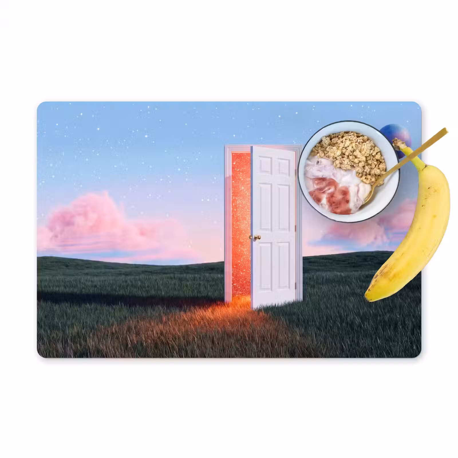 Placemat - 6 pieces - Door - Fantasy - Space - Deur - Fantasie - Ruimte Placemat vinyl groot