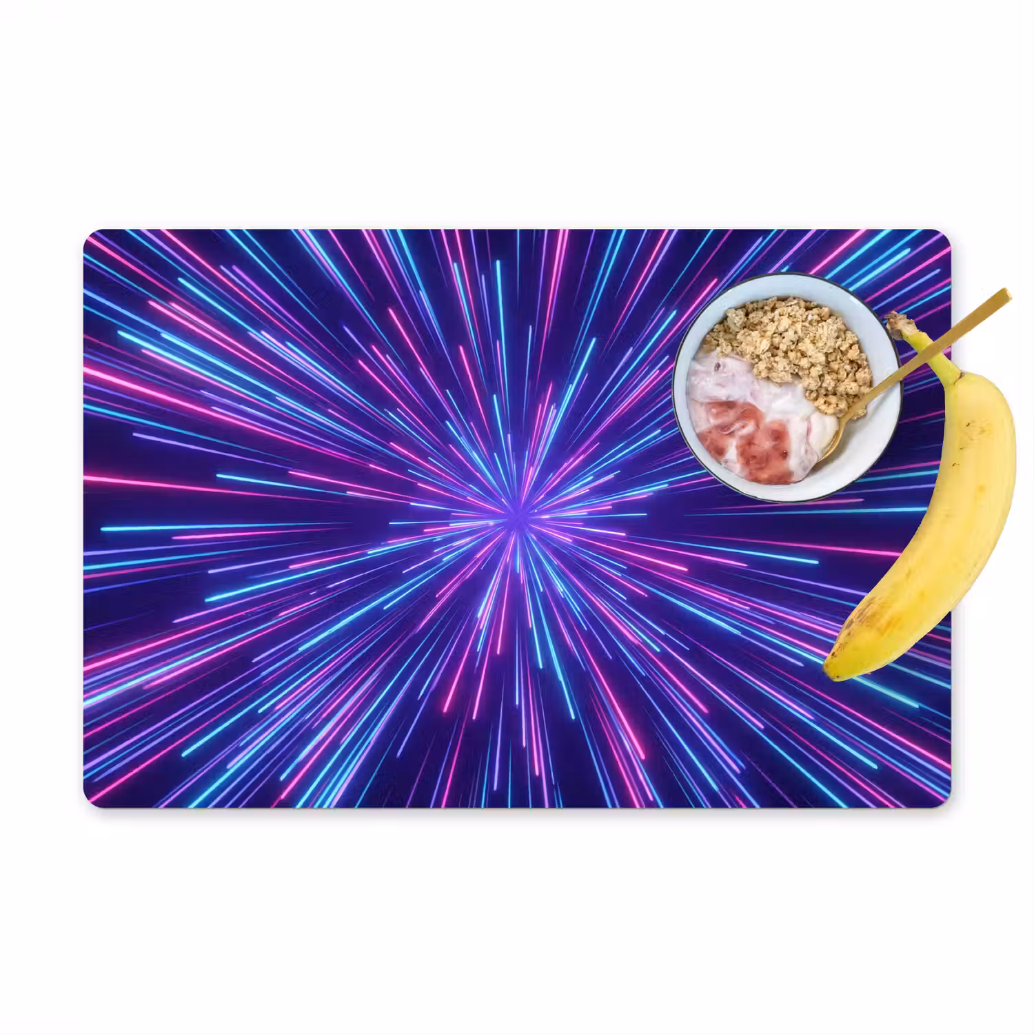 Dynamisch - Ruimte - Kleurrijk Placemat vinyl groot -zzzproduct_Kitchenyeah-website