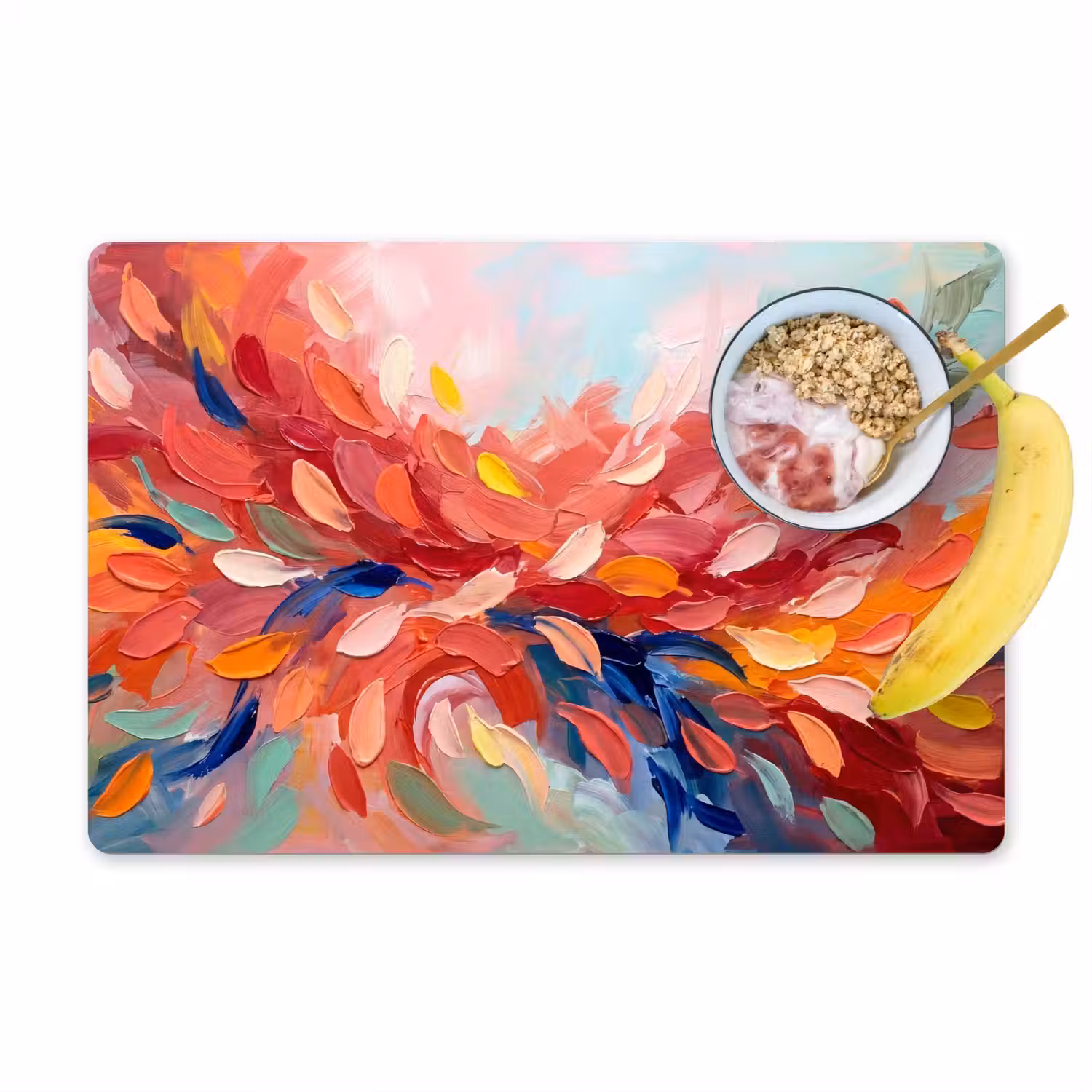 Bloemen - Abstract - Kunst - Modern Placemat vinyl groot -zzzproduct_Kitchenyeah-website
