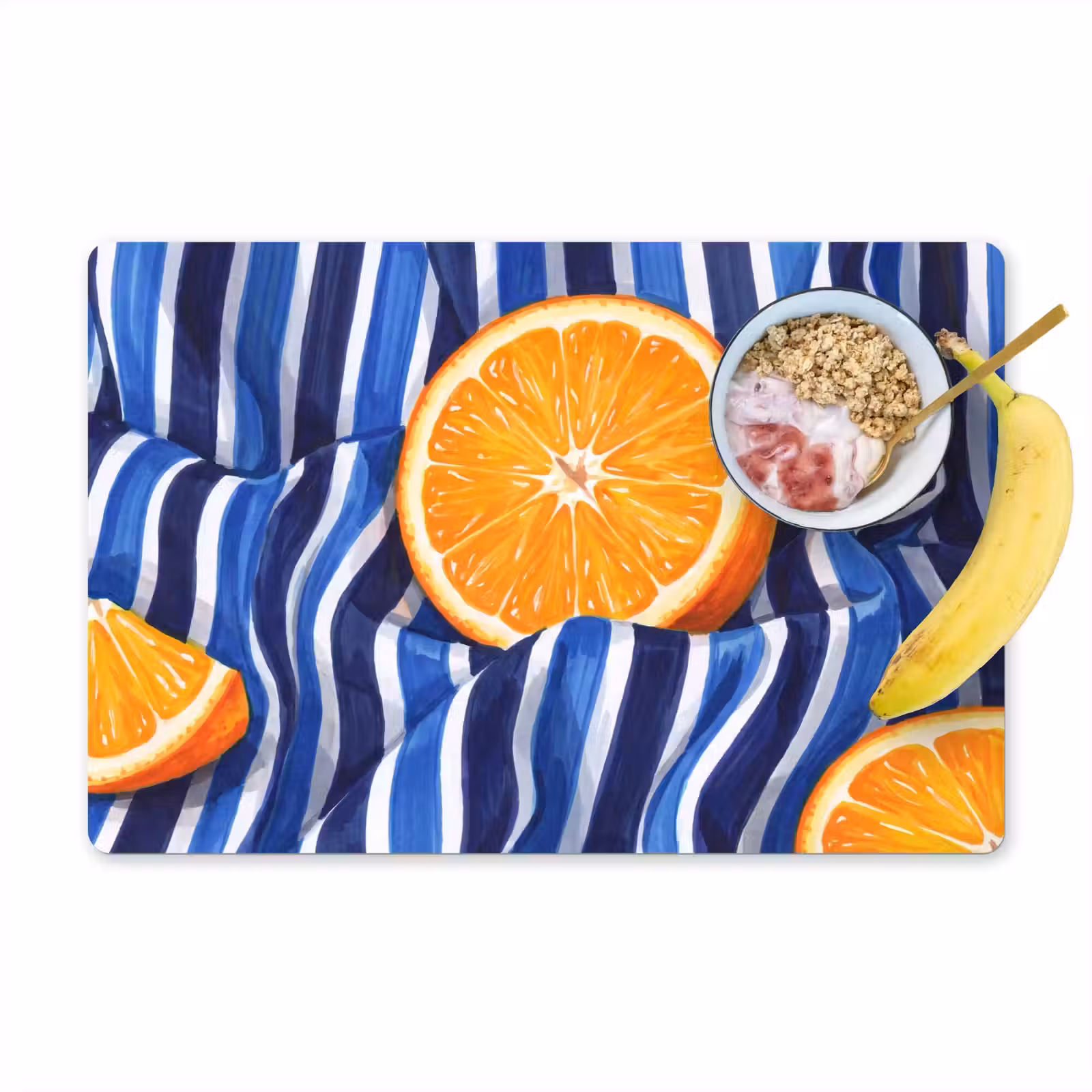 Placemat - 6 pieces - Food - Fruit - Orange - Eten - Fruit - Oranje Placemat vinyl groot
