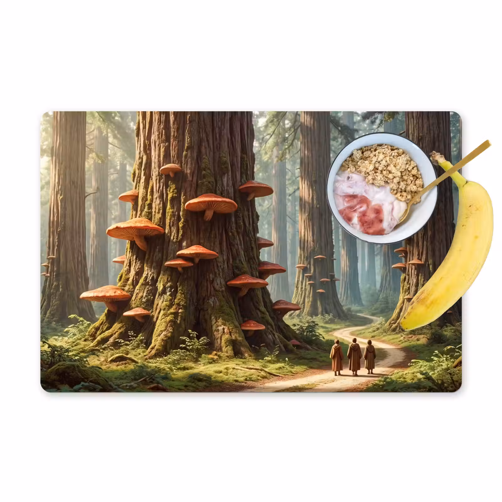 Placemat - 6 pieces - Forest - Trees - Nature - Bos - Bomen - Natuur Placemat vinyl groot