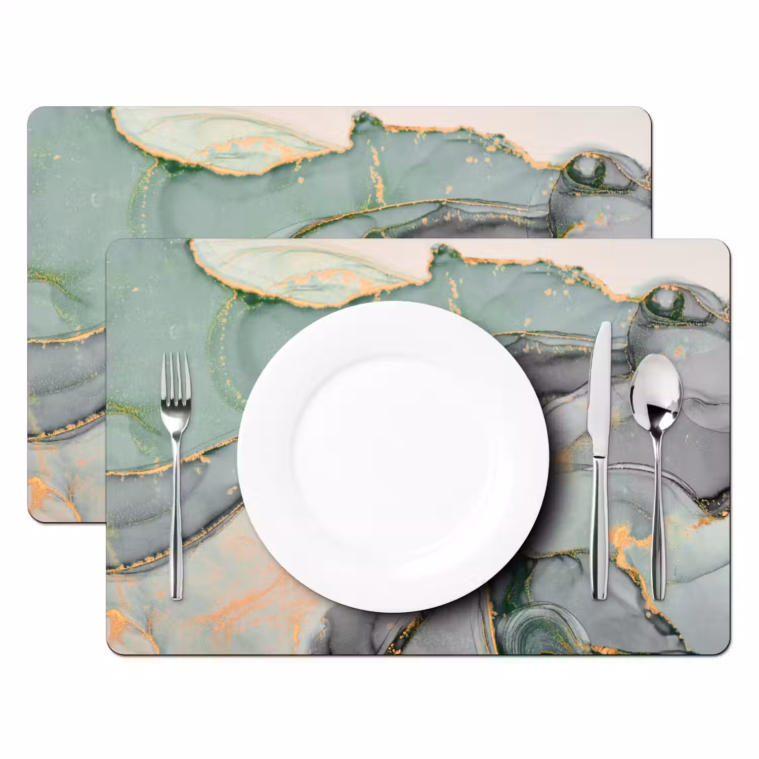 Goud - Marmer - Groen - luxe - Glitter - Marmerlook Placemat vinyl groot -zzsfeer2_Kitchenyeah-website