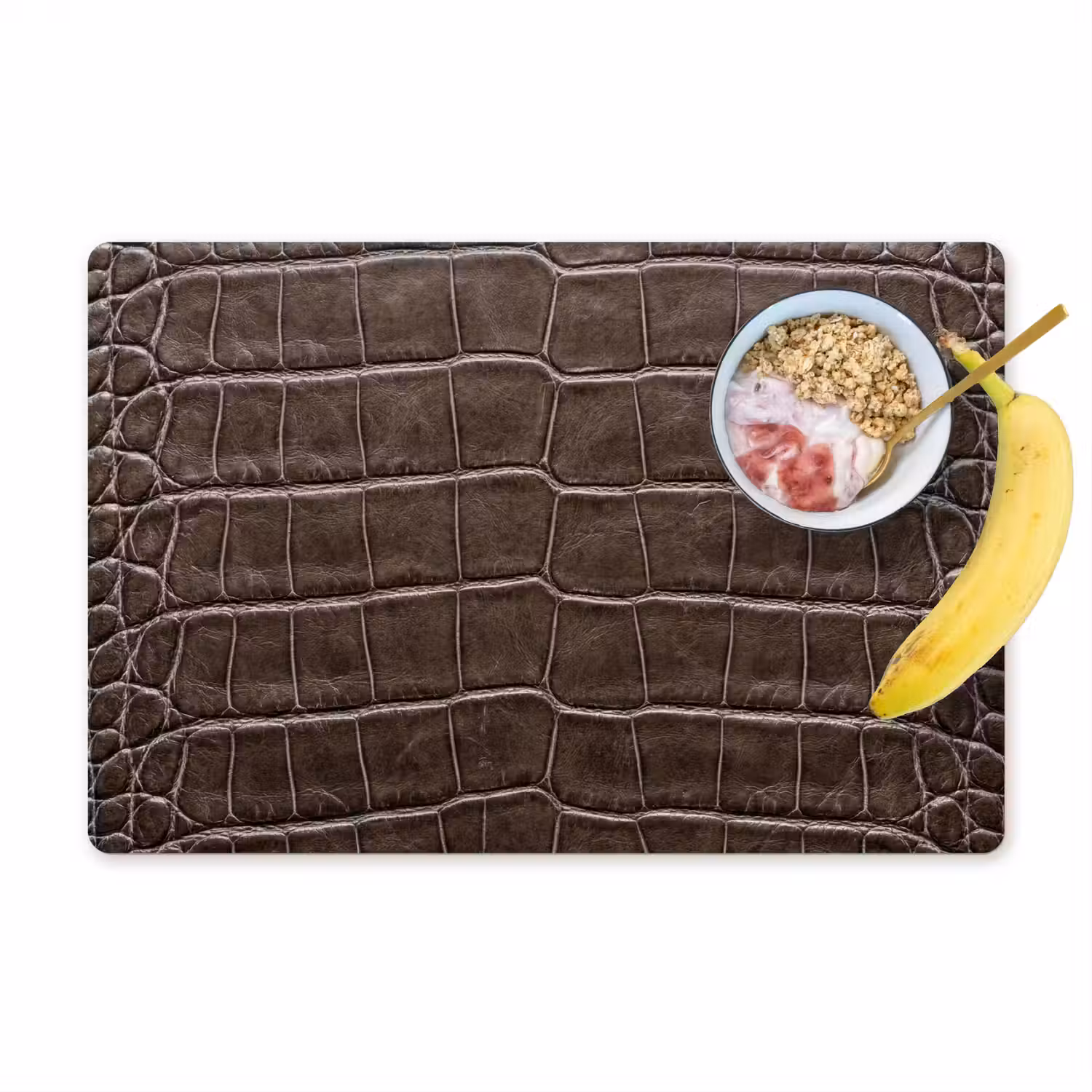 Leer - Krokodil - Mat Placemat vinyl groot -zzzproduct_Kitchenyeah-website
