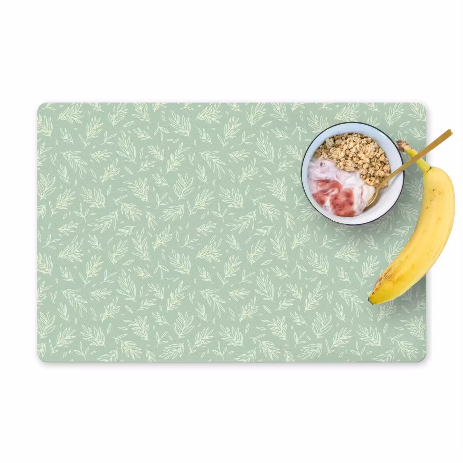Bladeren - Planten - Groen - Kind - Patroon Placemat vinyl groot -zzzproduct_Kitchenyeah-website