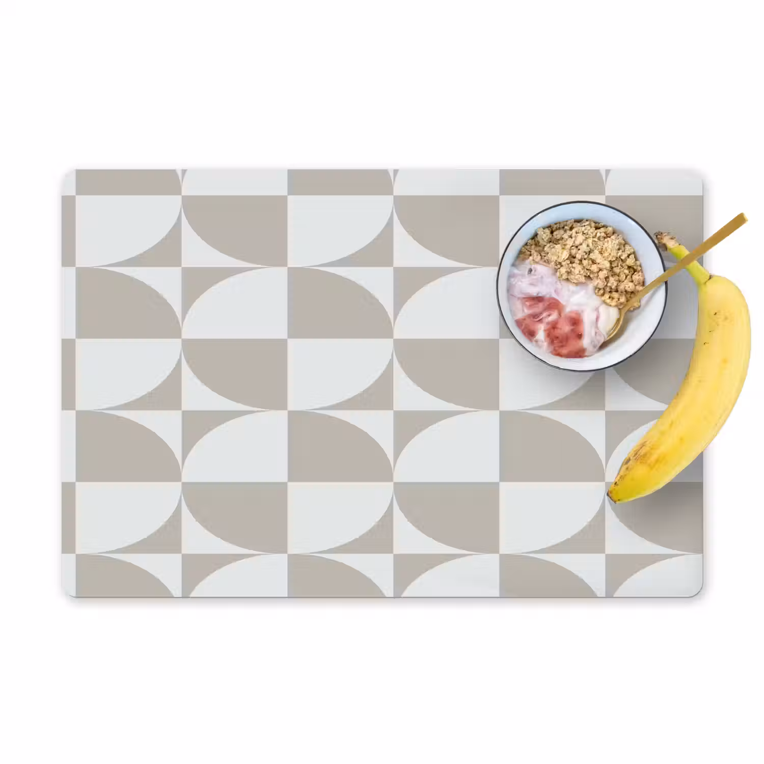 Lichtgrijs - Wit - Vierkant - Rond Placemat vinyl groot 368 -zzzproduct_Kitchenyeah-website