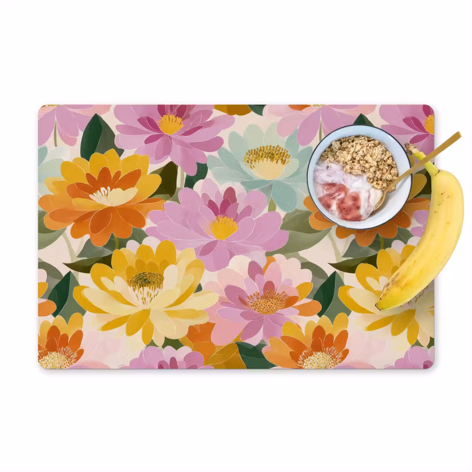 Lelies - Aquarel - Pastel Placemat vinyl groot 368 -zzzproduct_Kitchenyeah-website