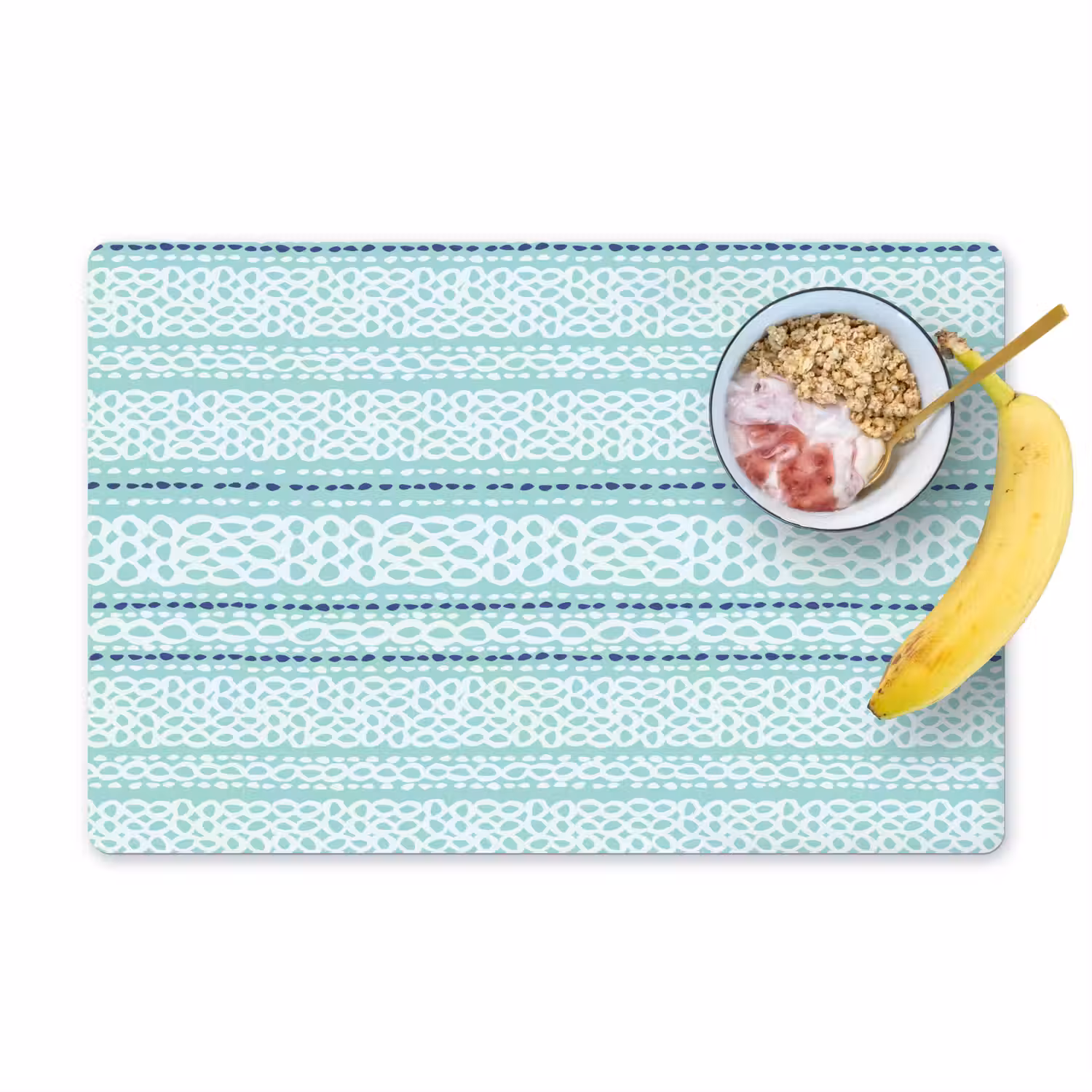 Lijnen - Blauwgroen - Patroon Placemat vinyl groot 368 -zzzproduct_Kitchenyeah-website